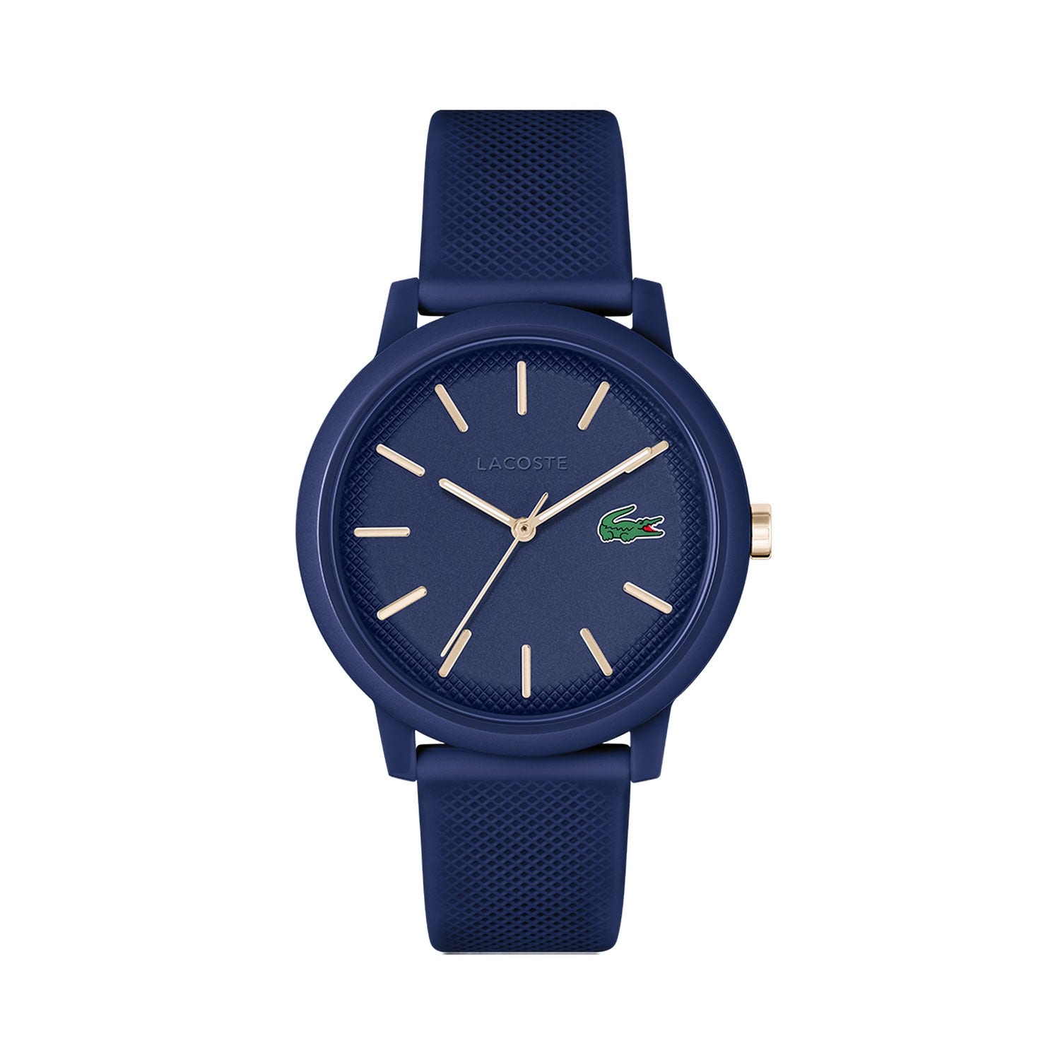 Men Brass Dial & Straps Analogue Watch
