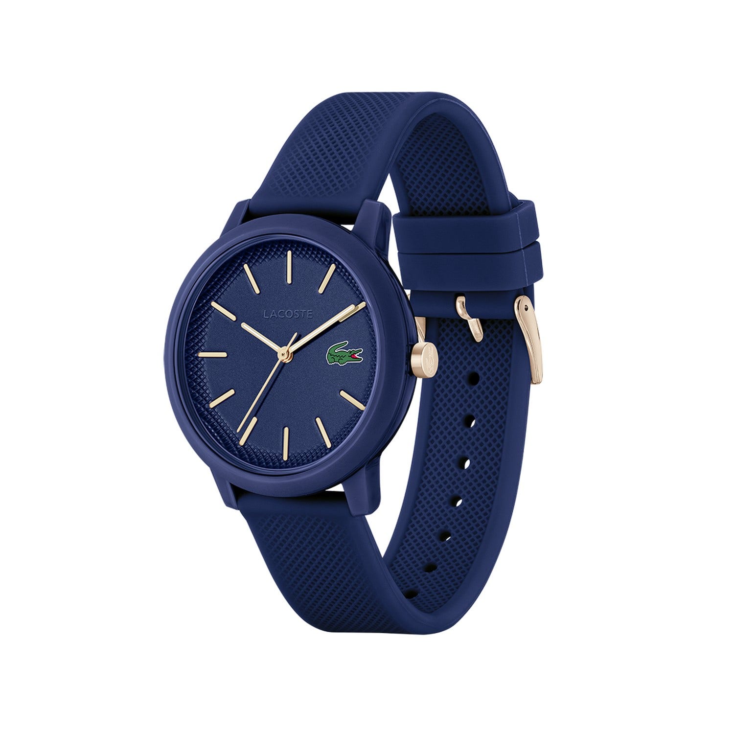Men Brass Dial & Straps Analogue Watch