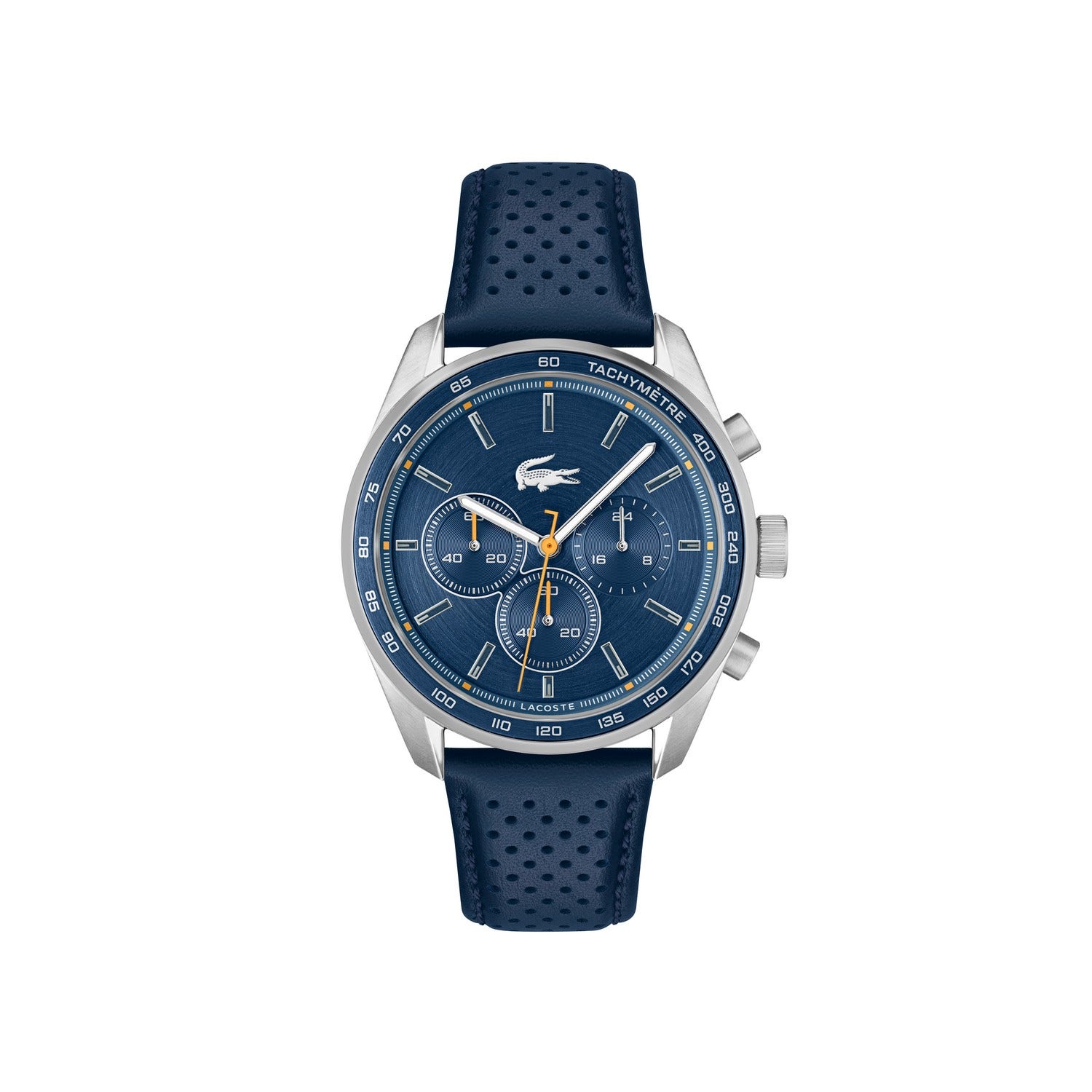 Men Boston Leather Analogue Chronograph Watch