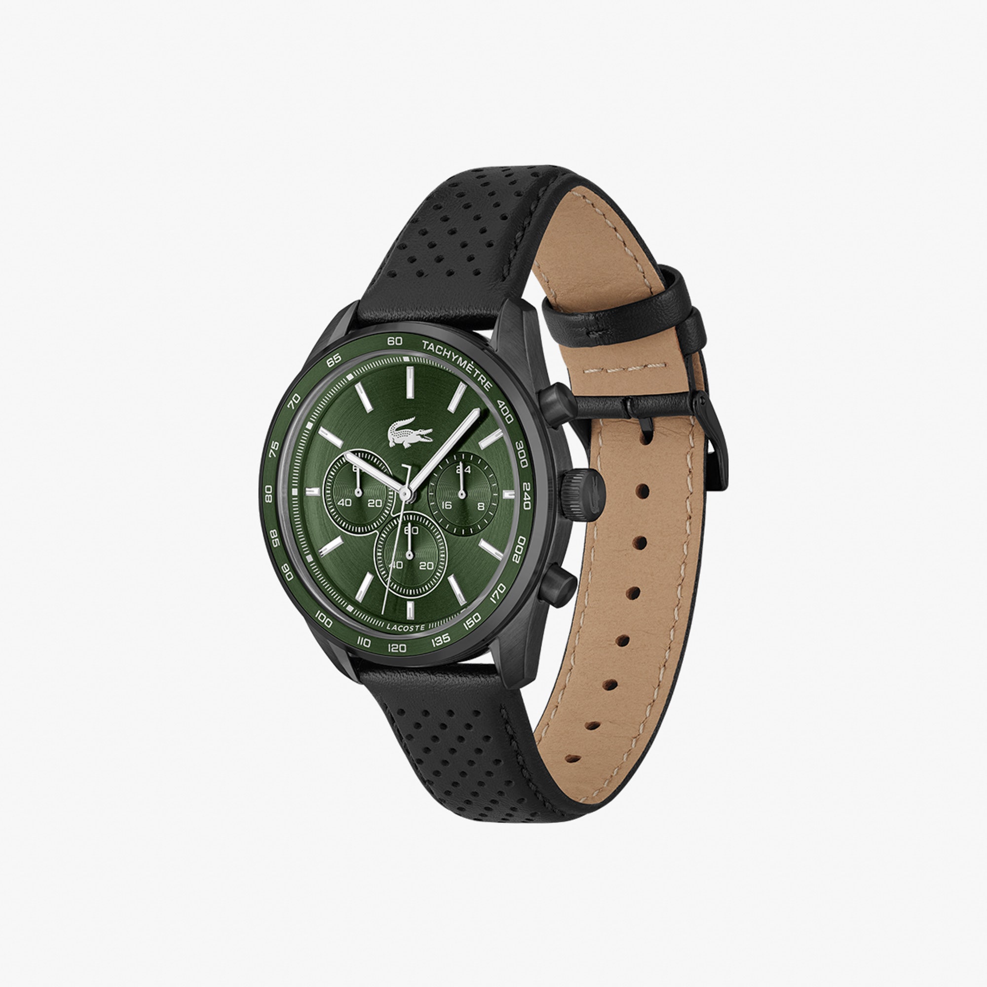 Boston Leather Chronograph Watch