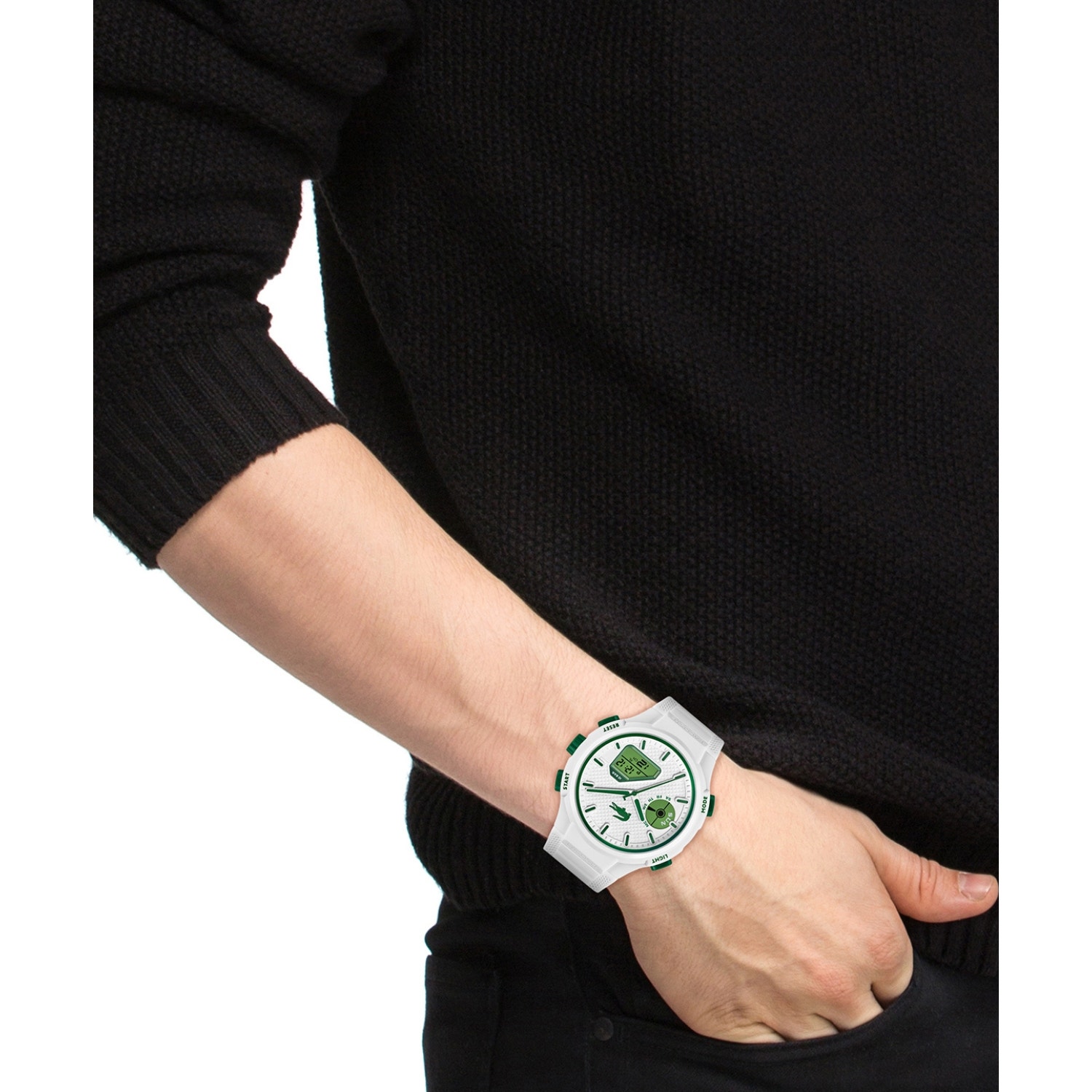 LC33 Analog and Digital Silicone Watch