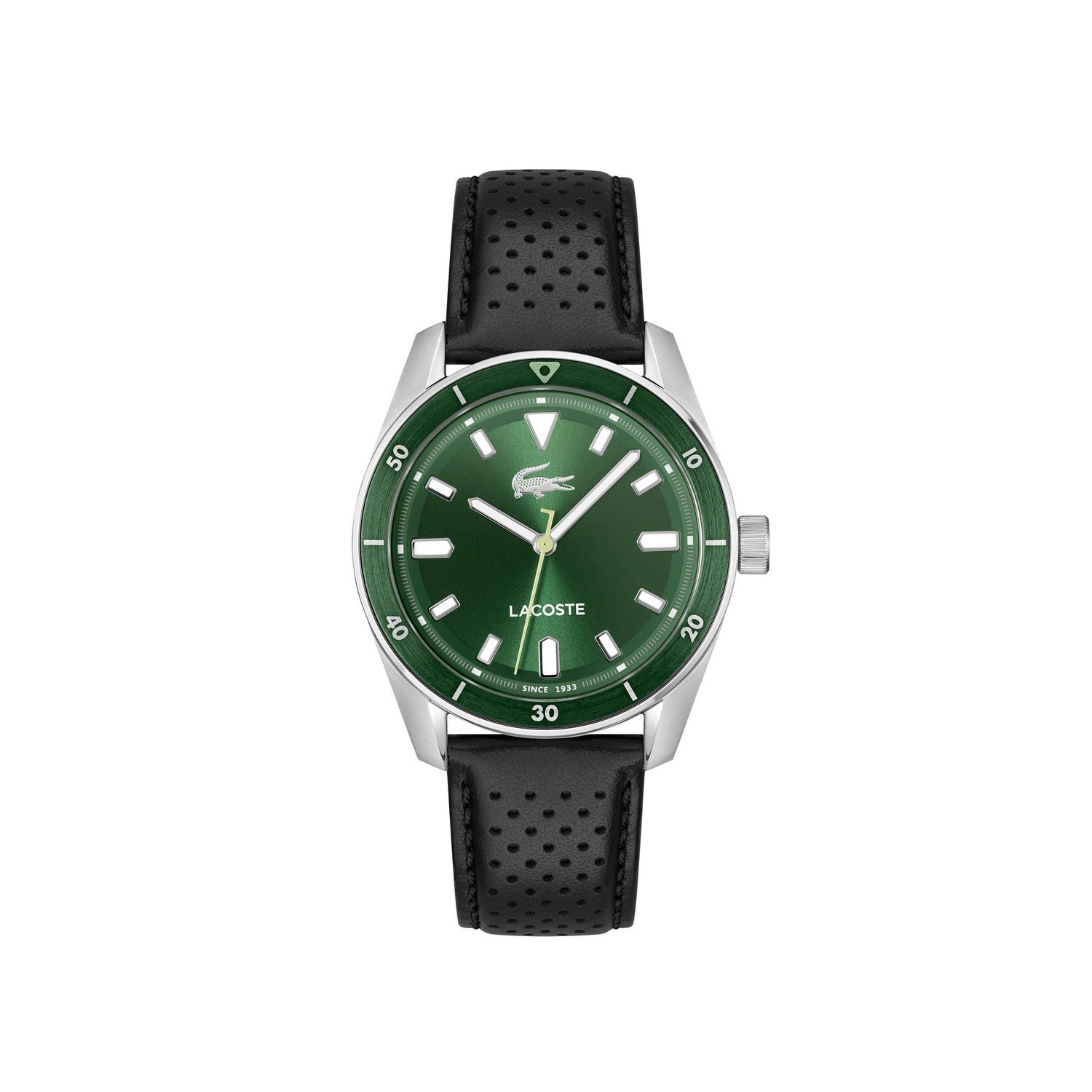 Men Boston Leather Straps Analogue Watch