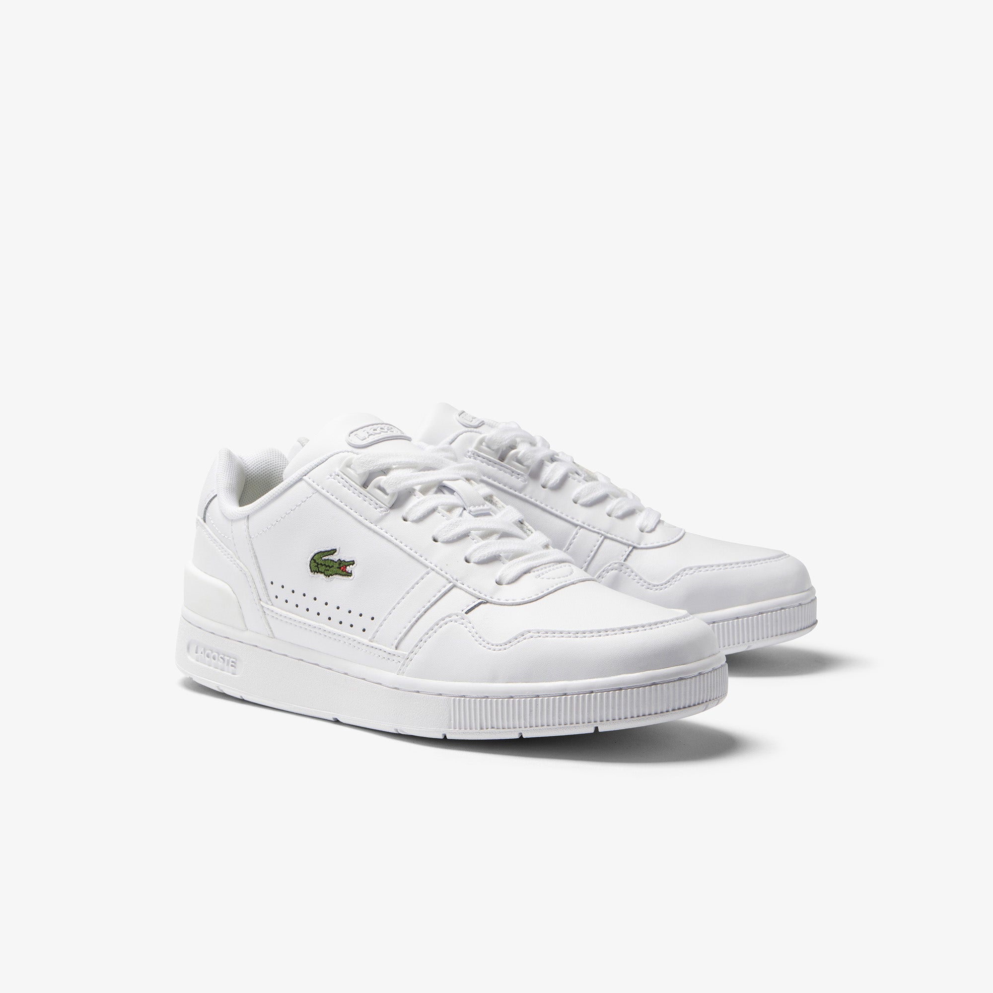 Women's Lacoste T-Clip Leather Trainers