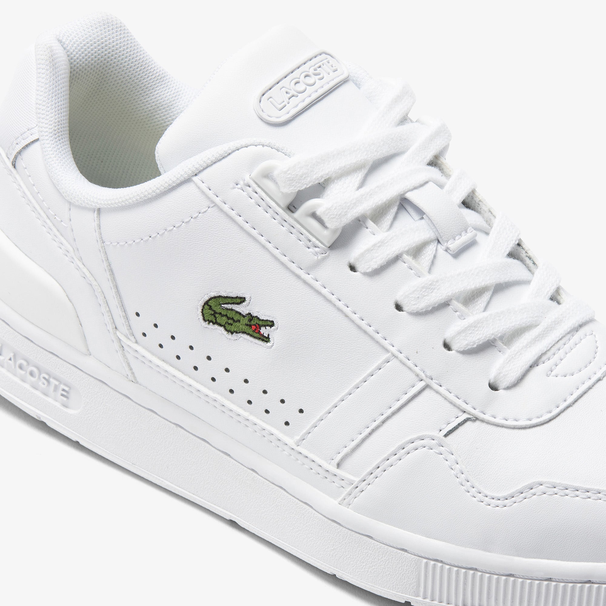 Women's Lacoste T-Clip Leather Trainers