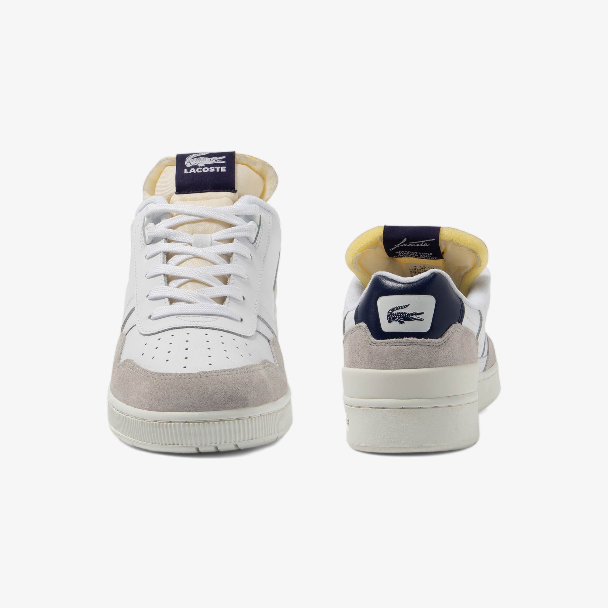 Men's T-Clip Leather Trim Trainers