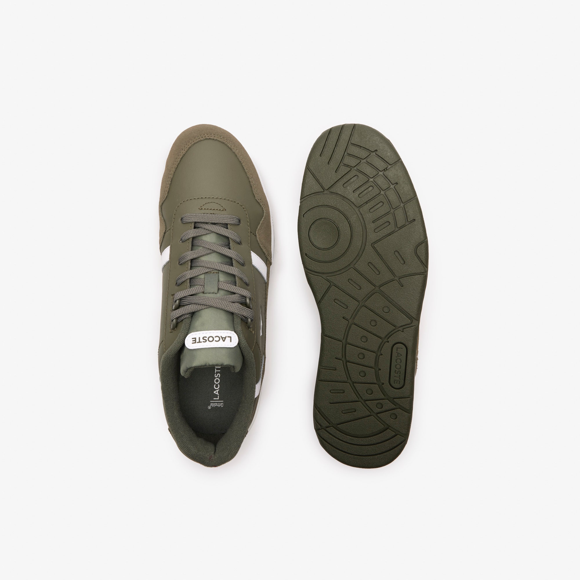 Men's T-Clip Leather BiColour Trainers