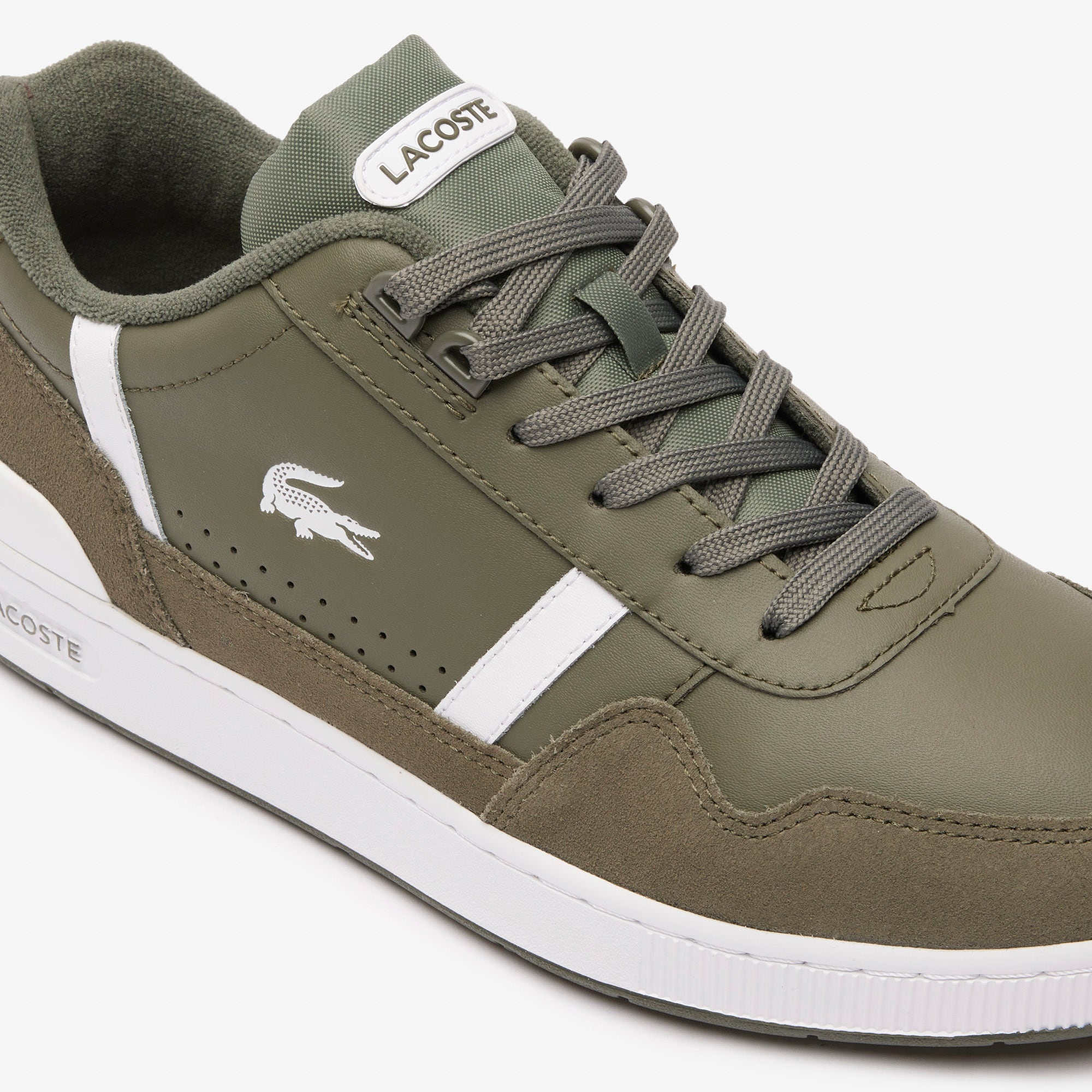 Men's T-Clip Leather BiColour Trainers
