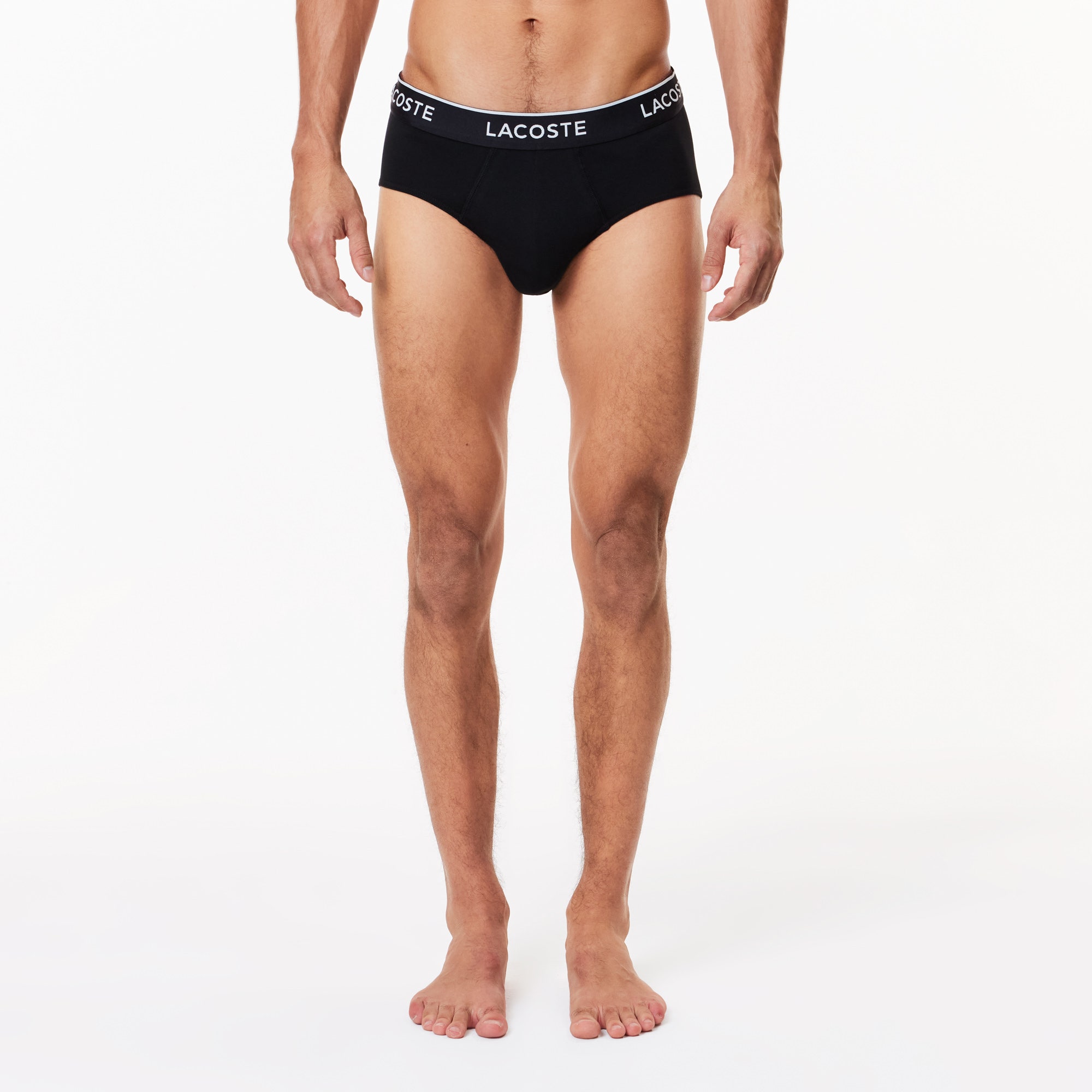 3-Pack Plain Cotton Logo Briefs