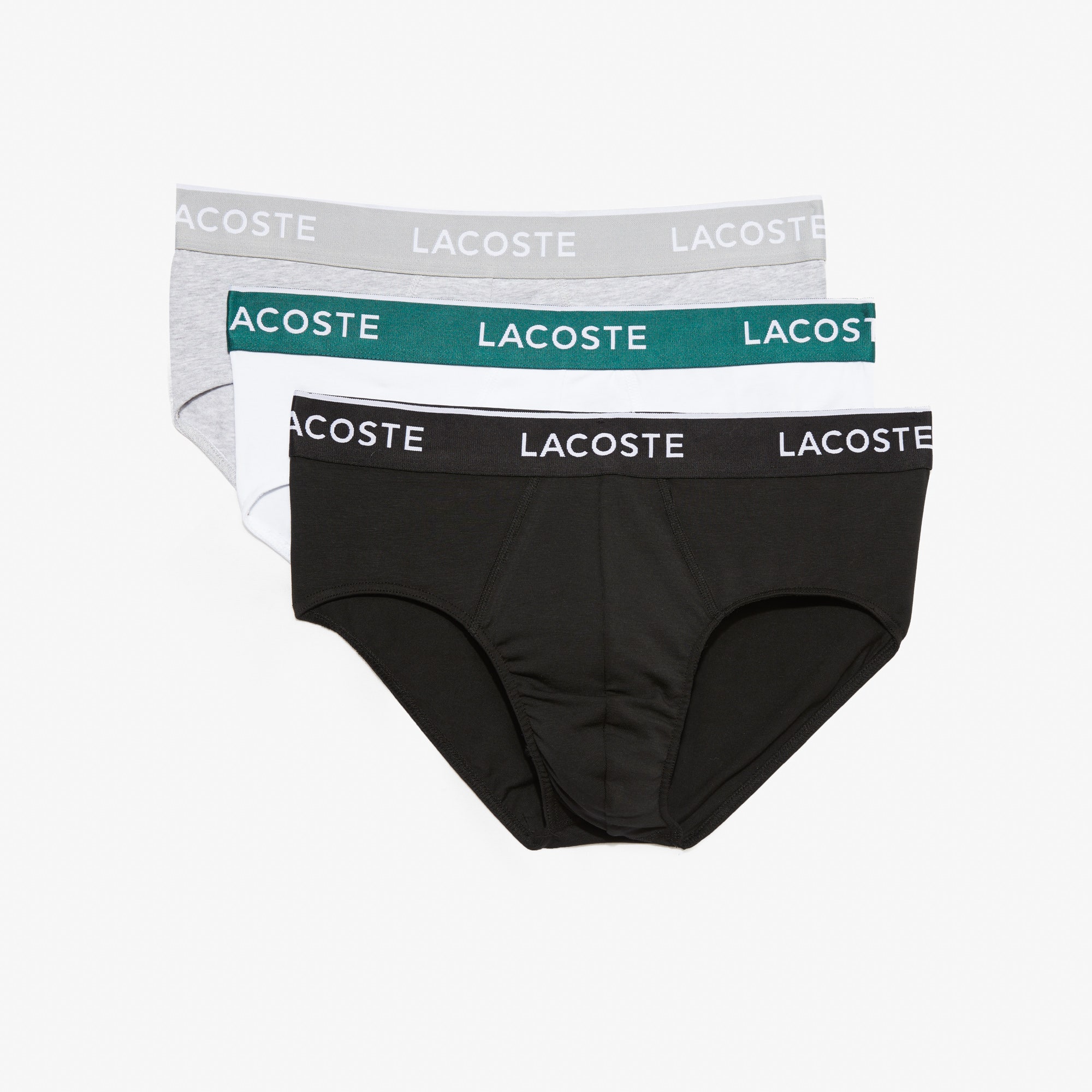 3-Pack Plain Cotton Logo Briefs