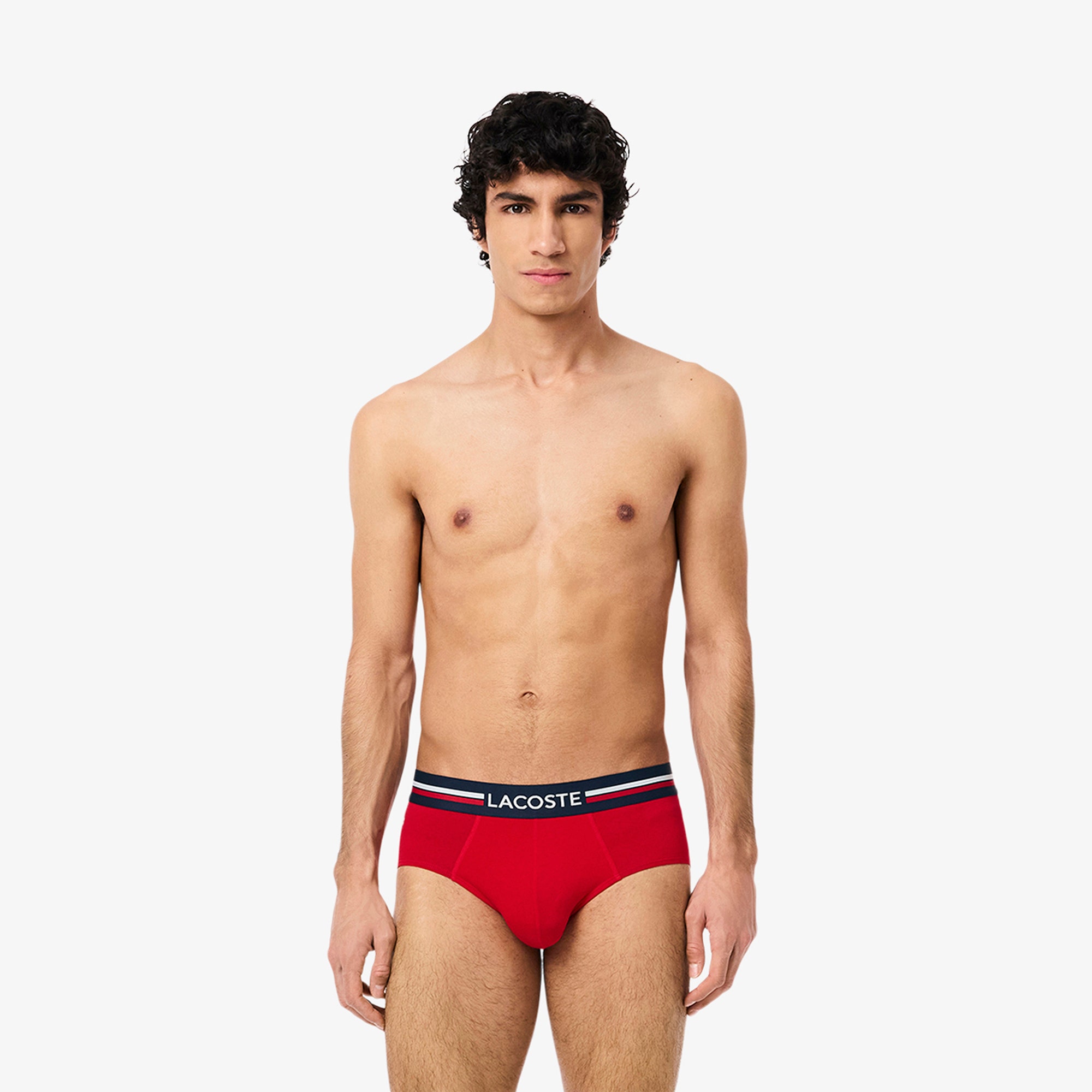 3-Pack Logo Waist Monochrome Cotton Briefs