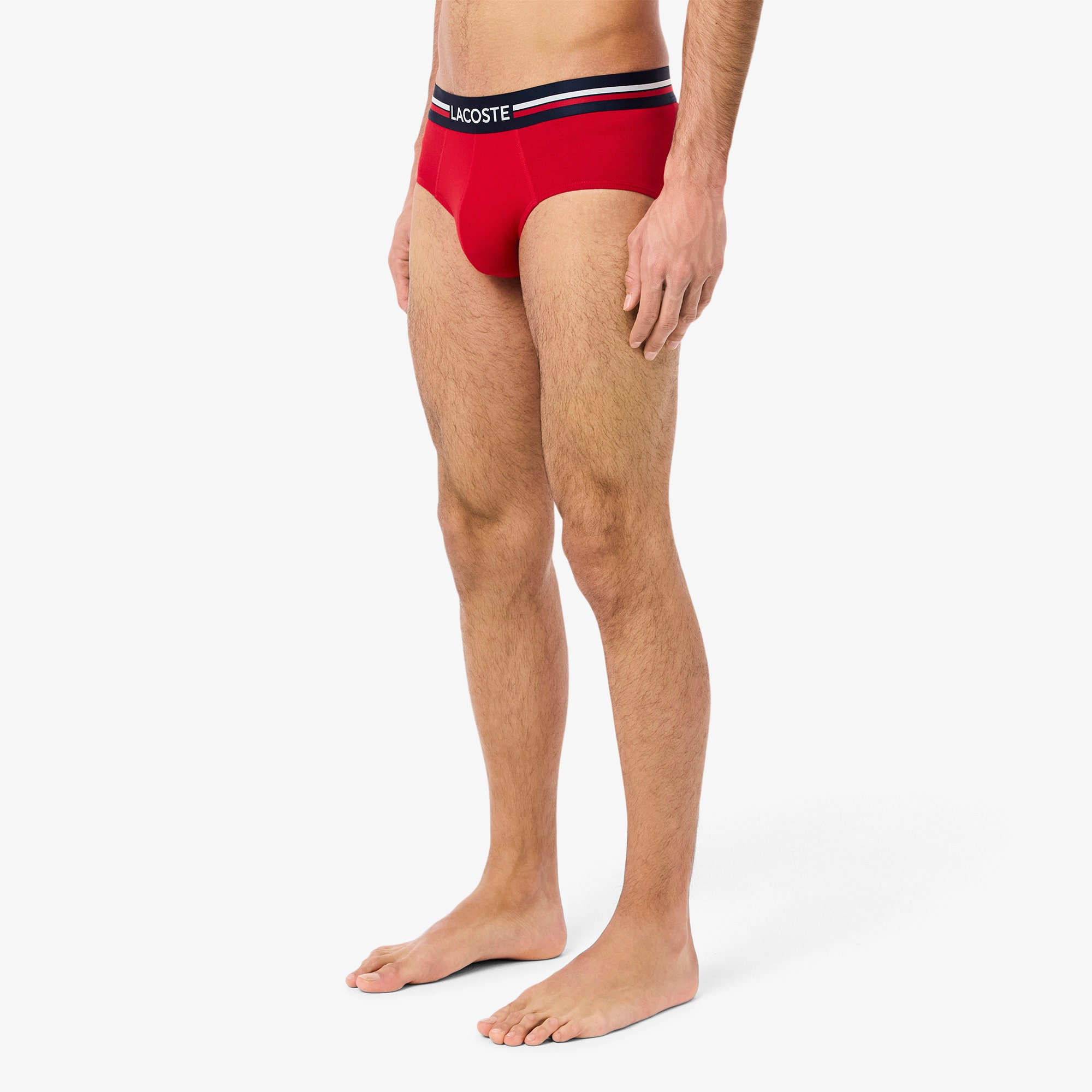 3-Pack Logo Waist Monochrome Cotton Briefs