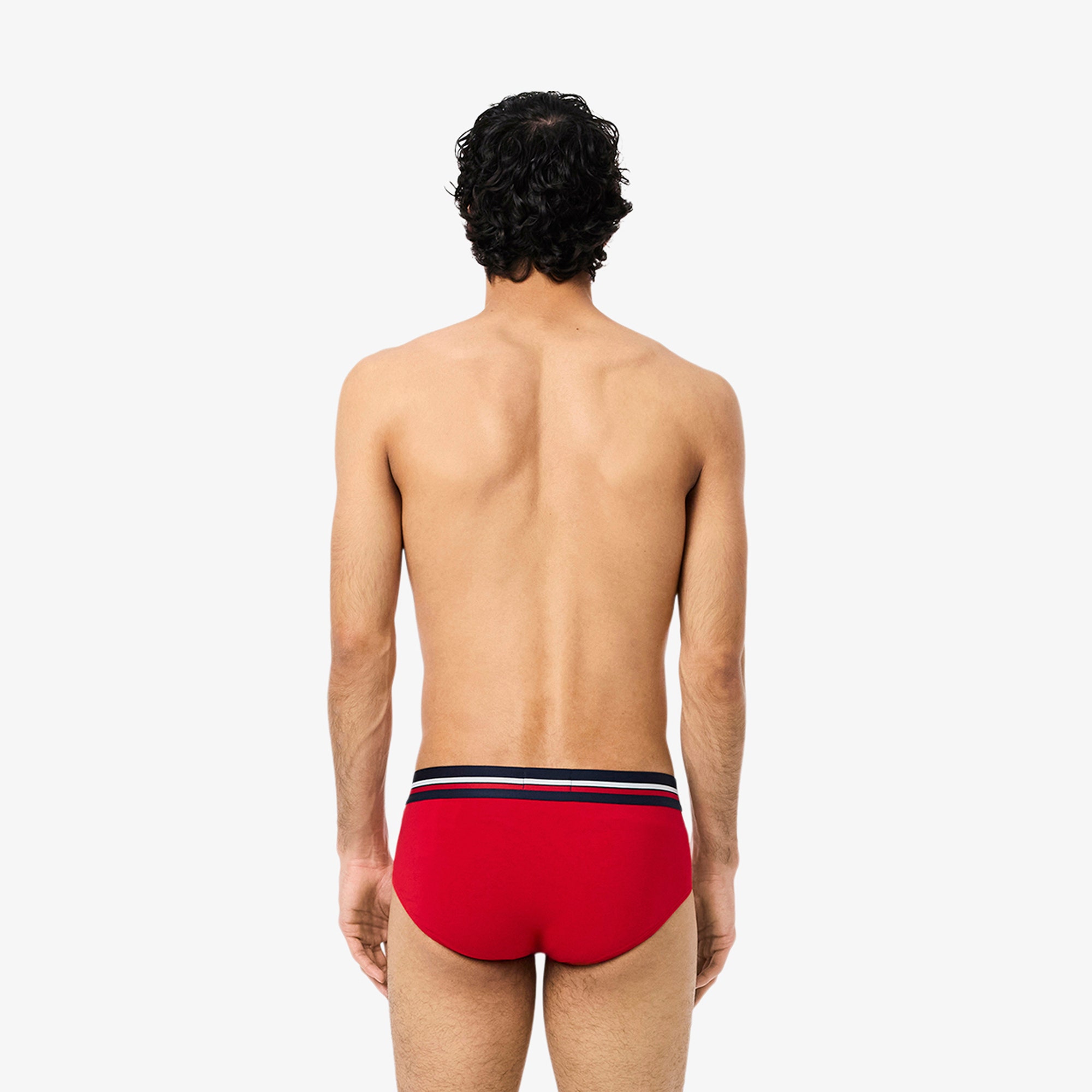 3-Pack Logo Waist Monochrome Cotton Briefs
