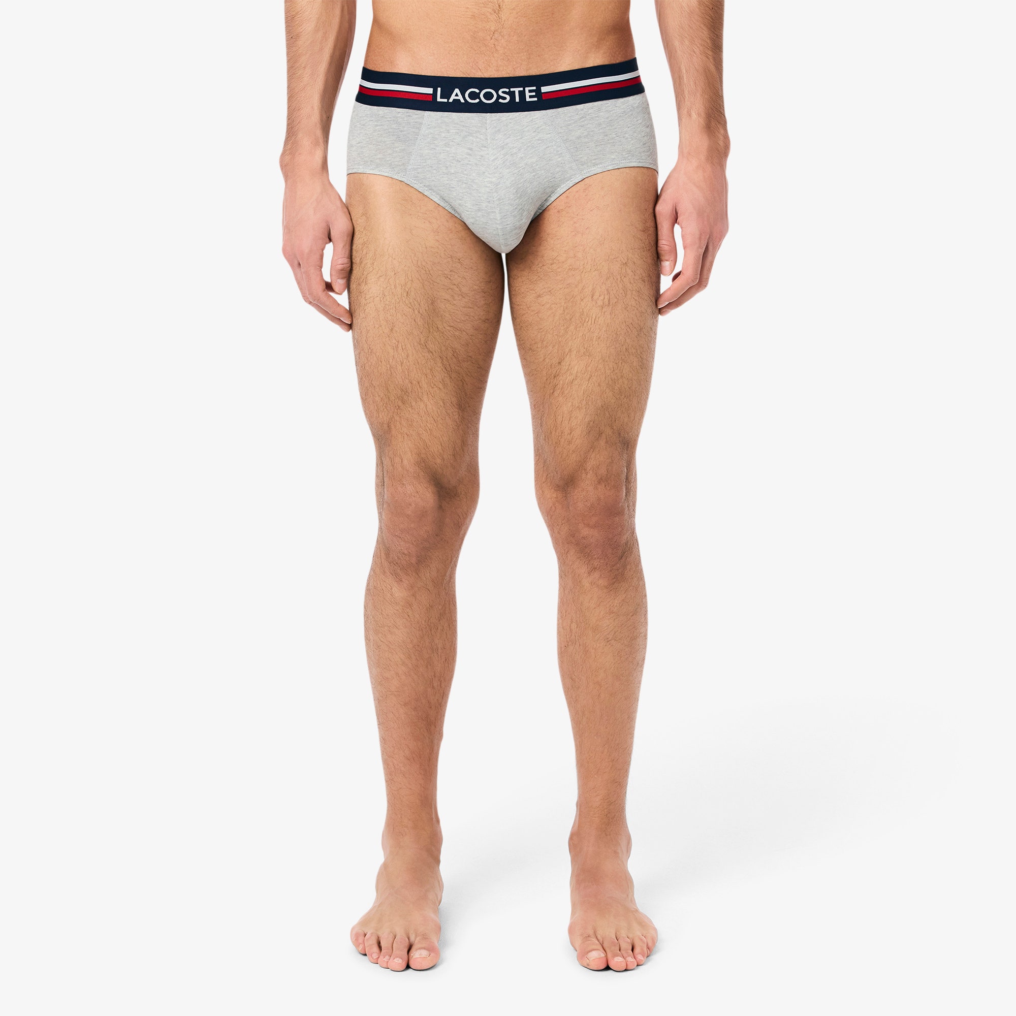 3-Pack Logo Waist Monochrome Cotton Briefs