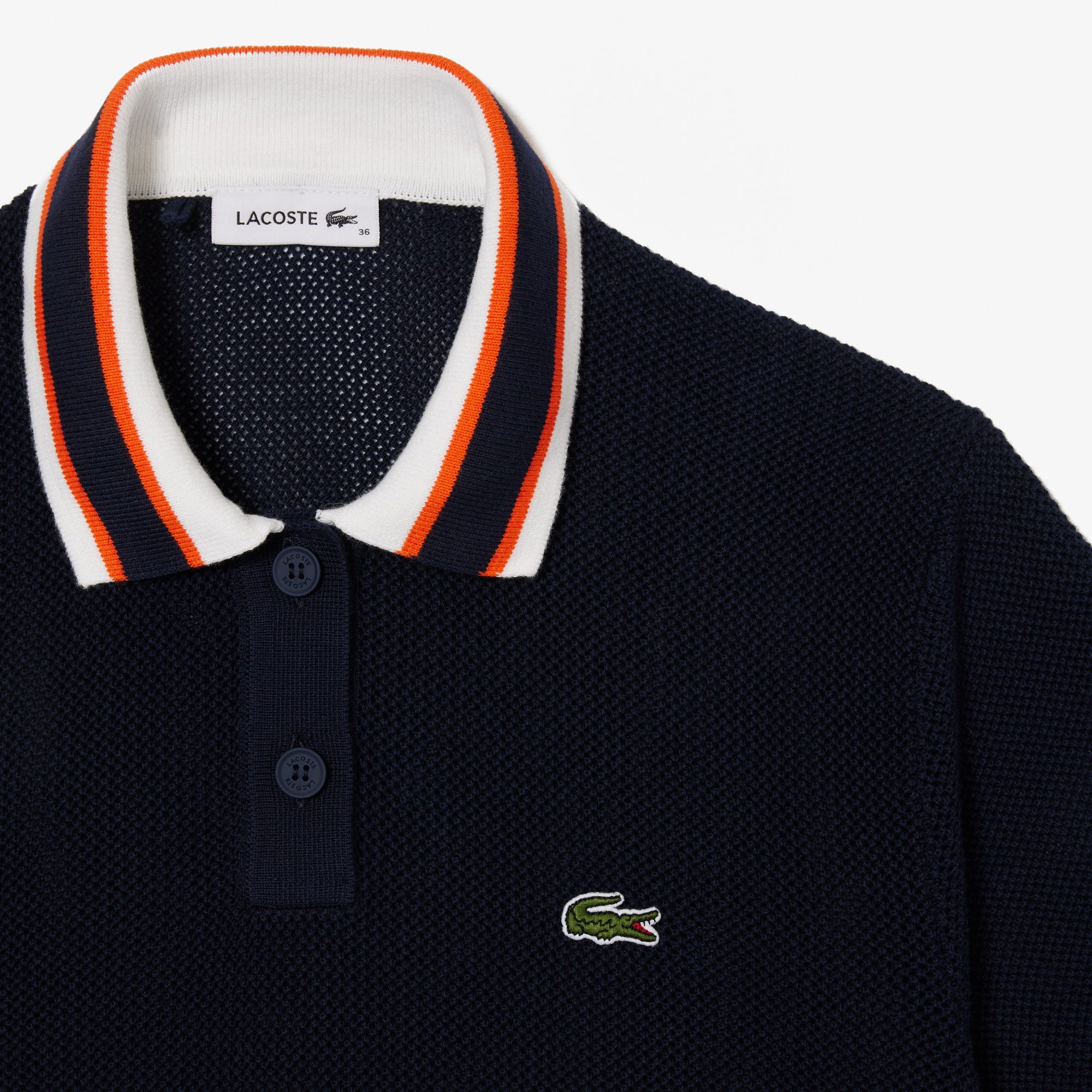 Short Sleeved Polo Neck Cotton Sweater