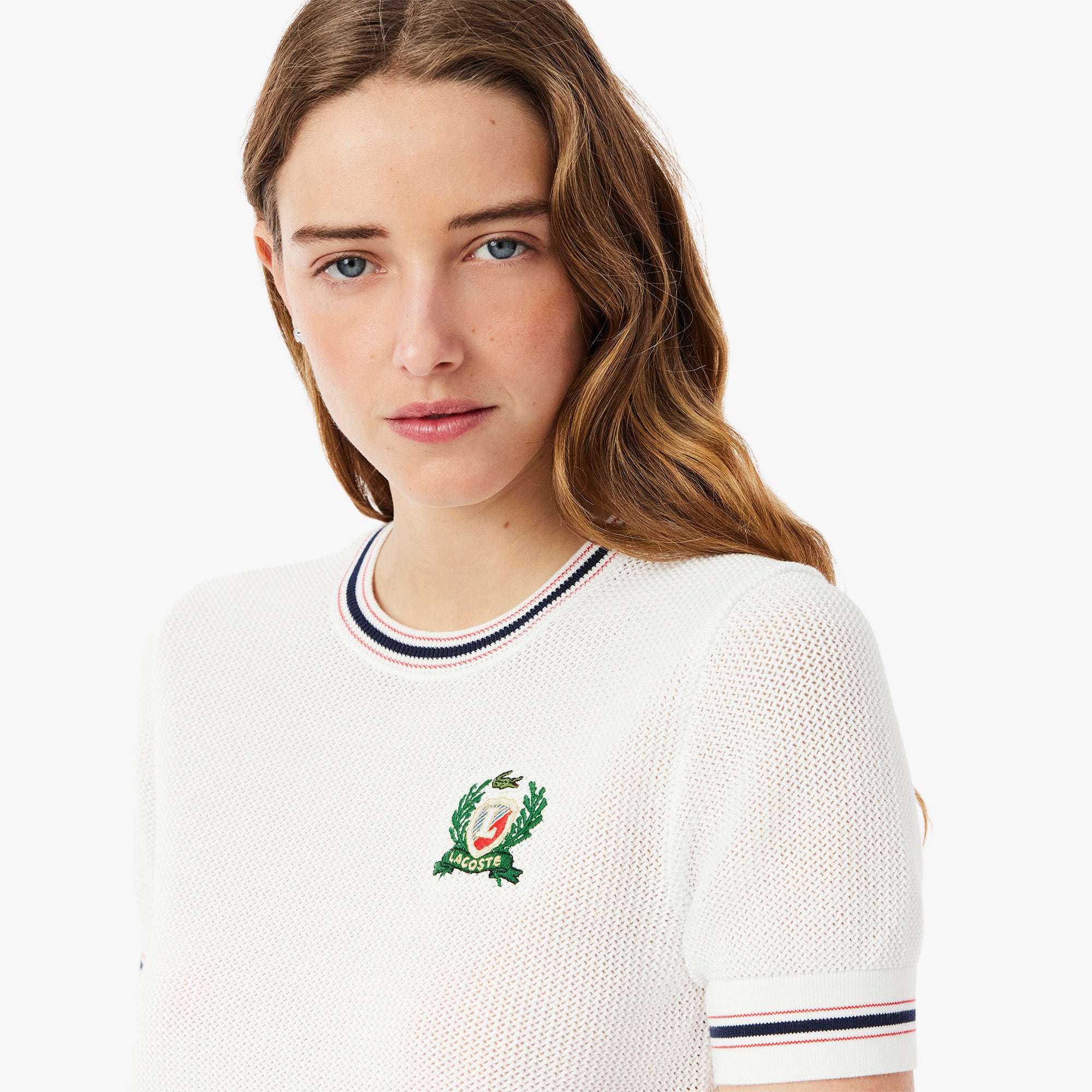 French Made Embroidered Shield Sweater