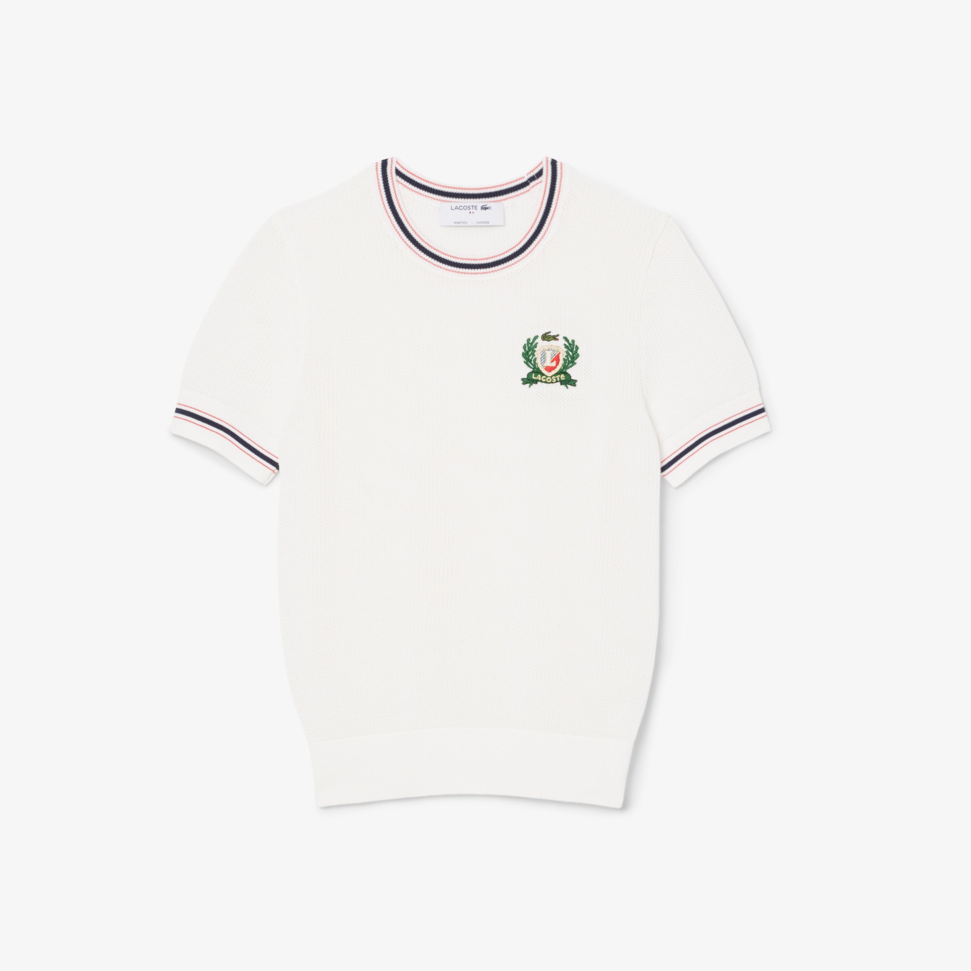 French Made Embroidered Shield Sweater