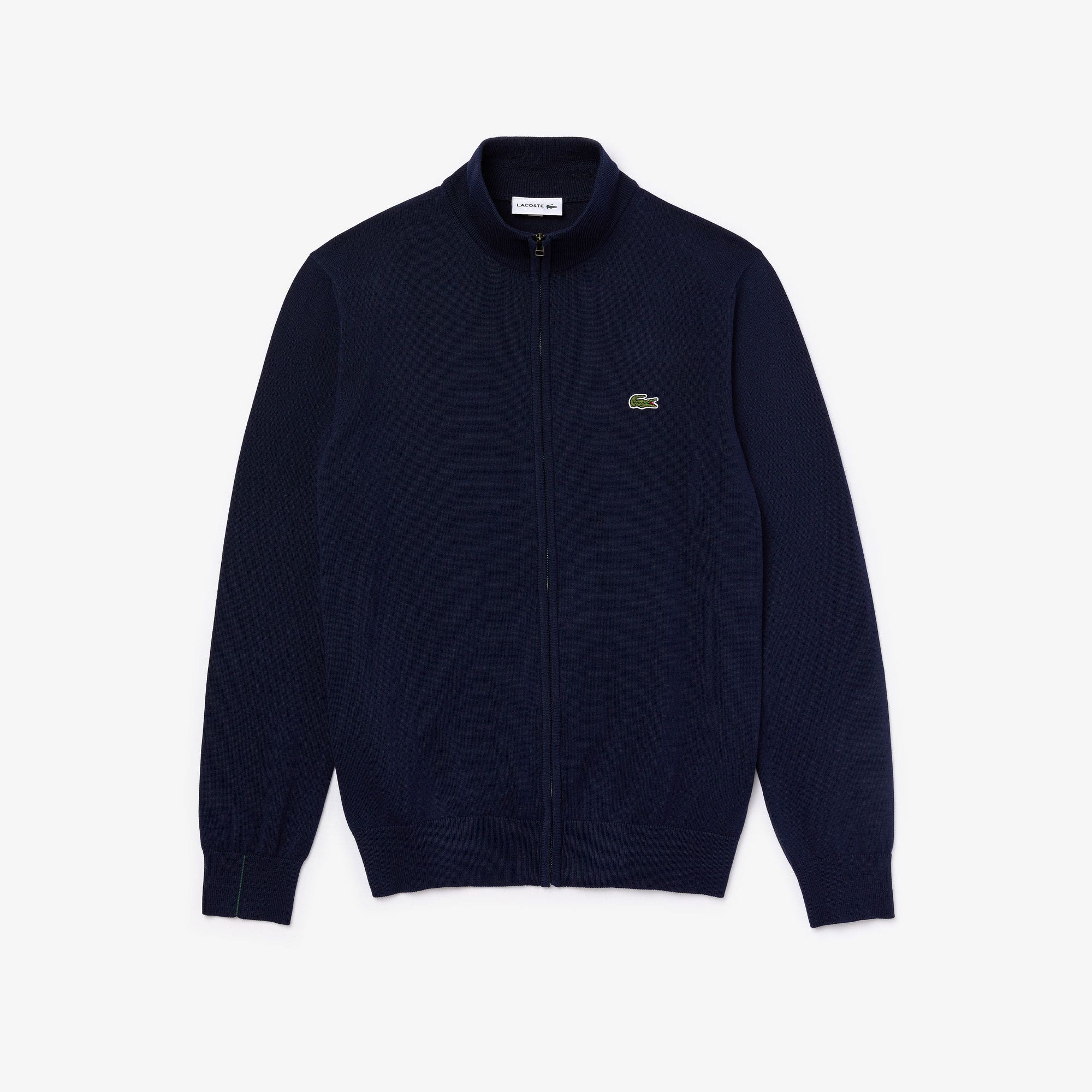 Men's Stand-up Collar Organic Cotton Zippered Sweater