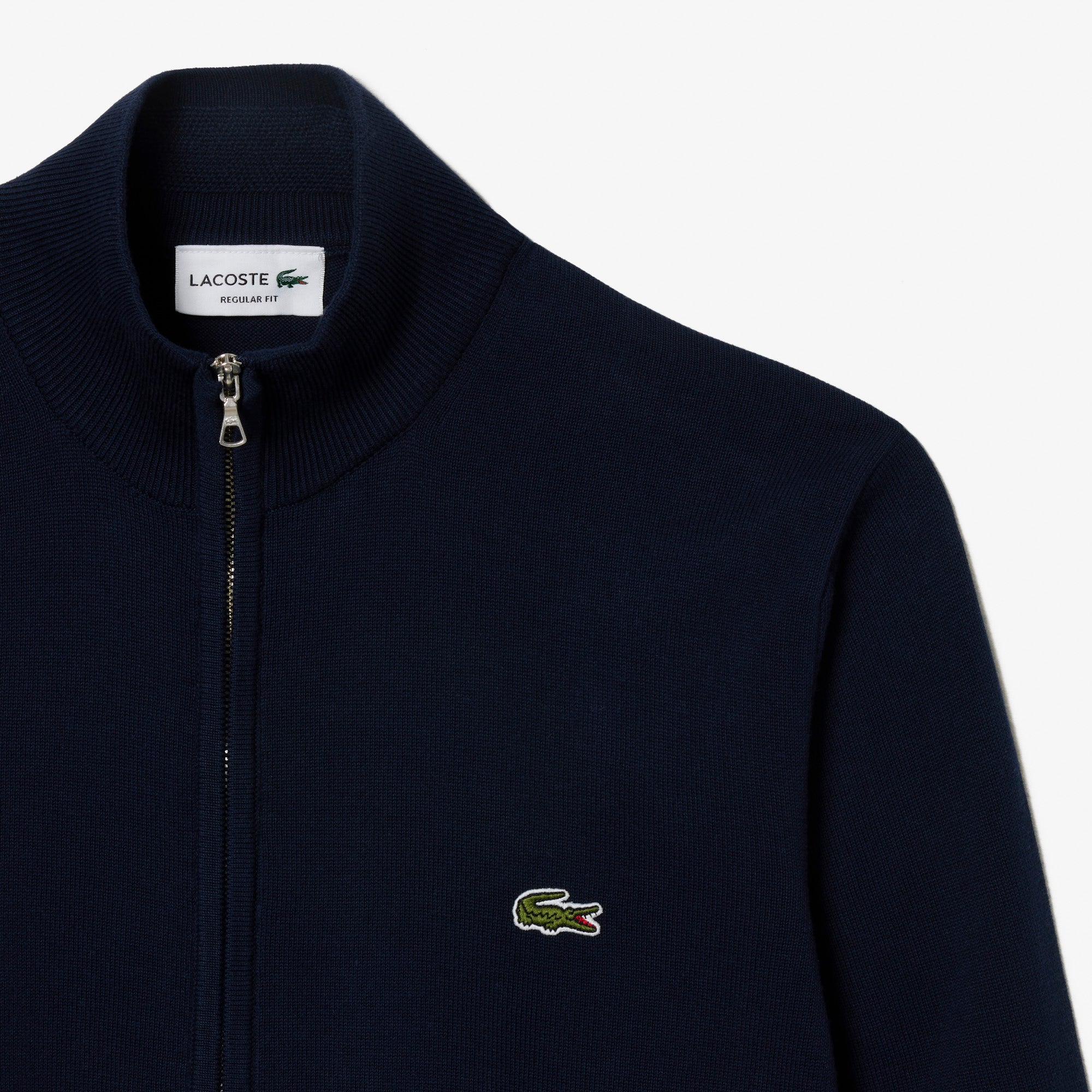 Men's Stand-up Collar Organic Cotton Zippered Sweater