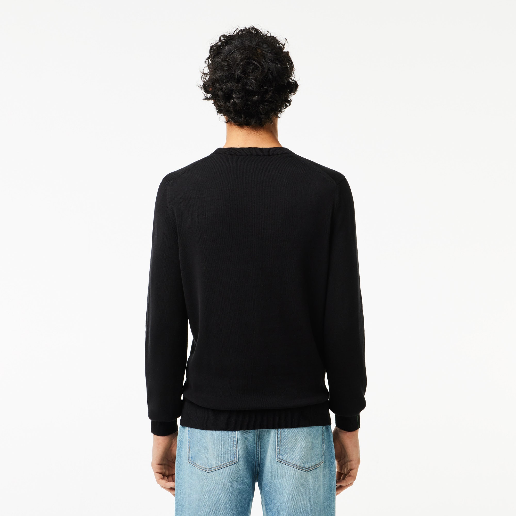 Monochrome Crew Neck Cotton Sweater