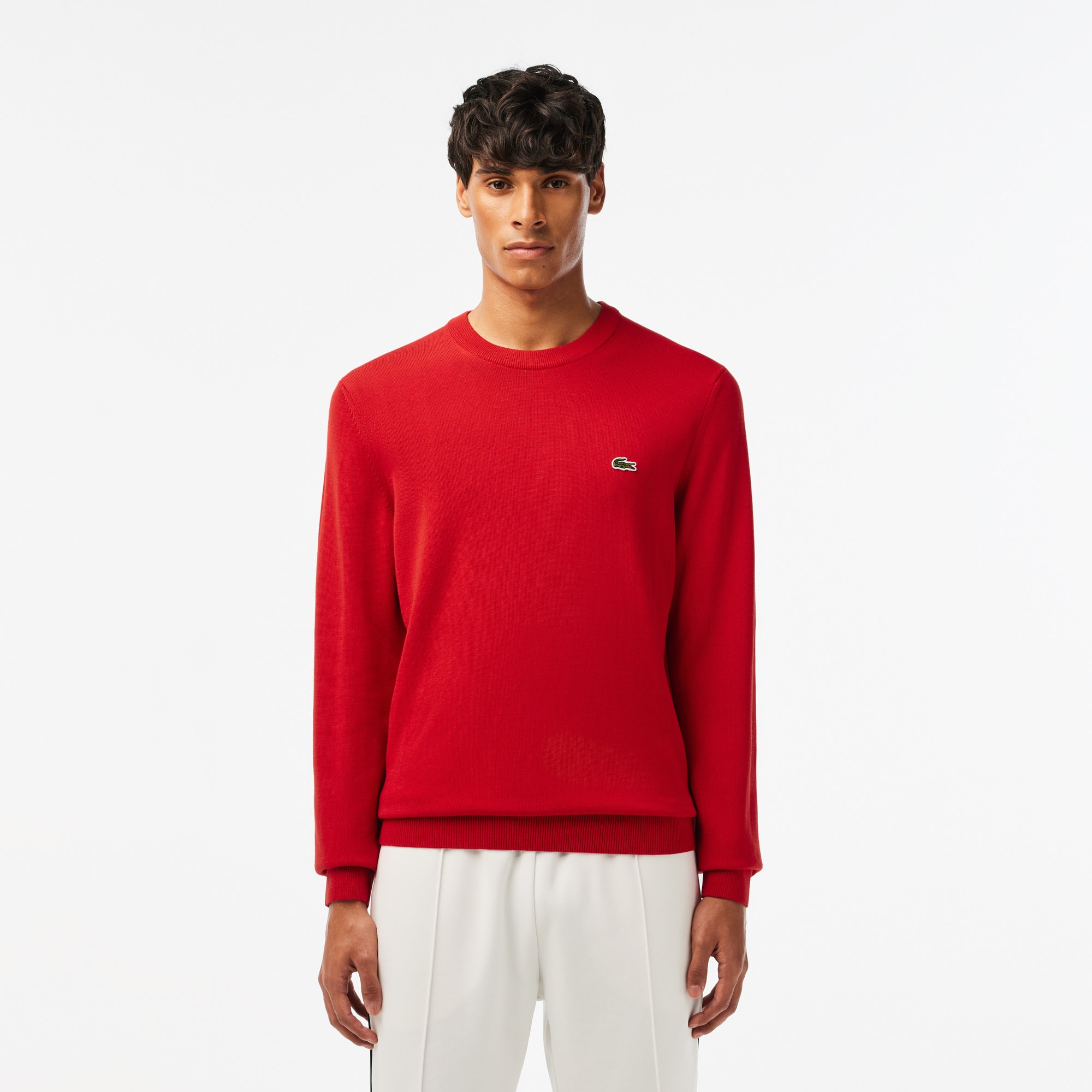 Monochrome Crew Neck Cotton Sweater
