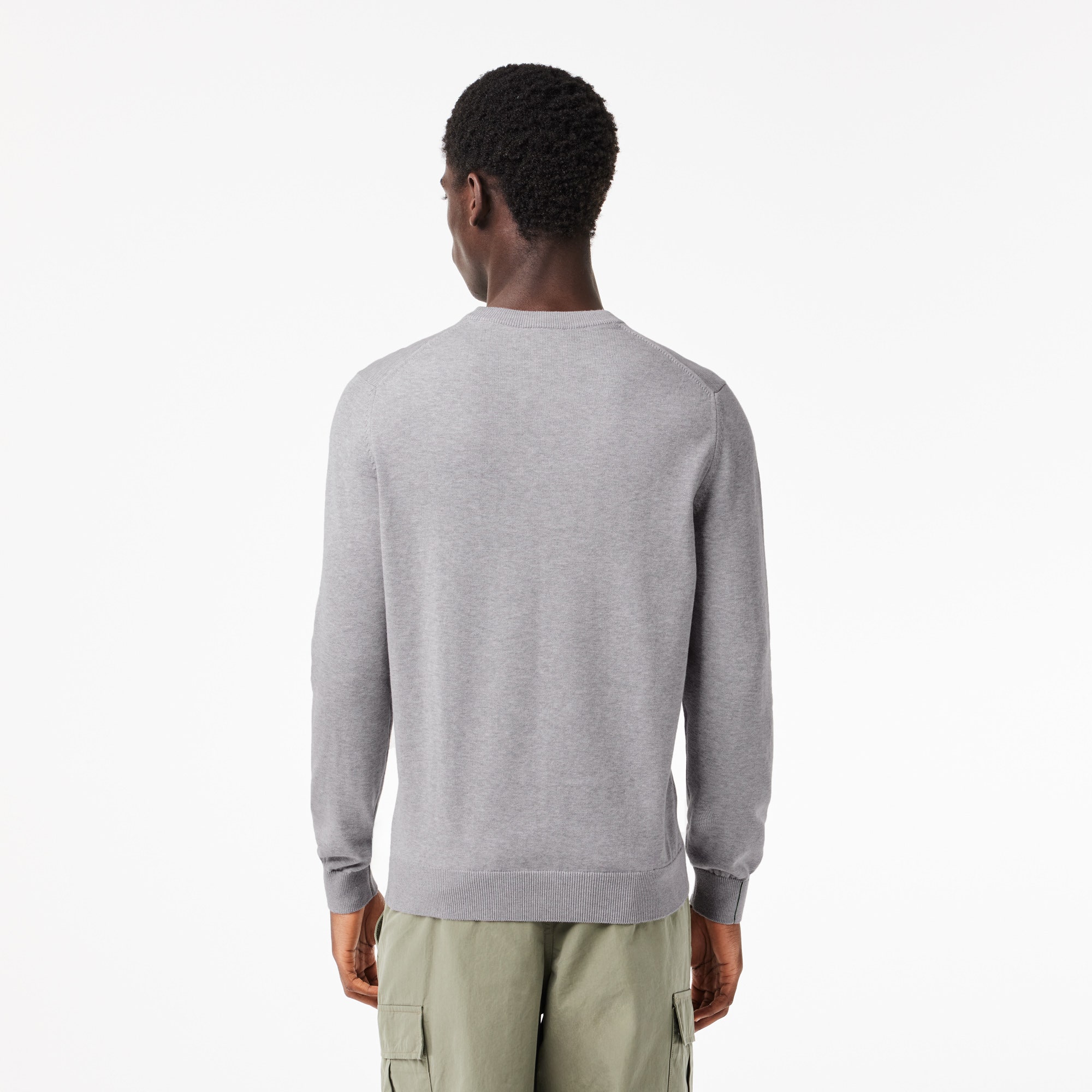Monochrome Crew Neck Cotton Sweater