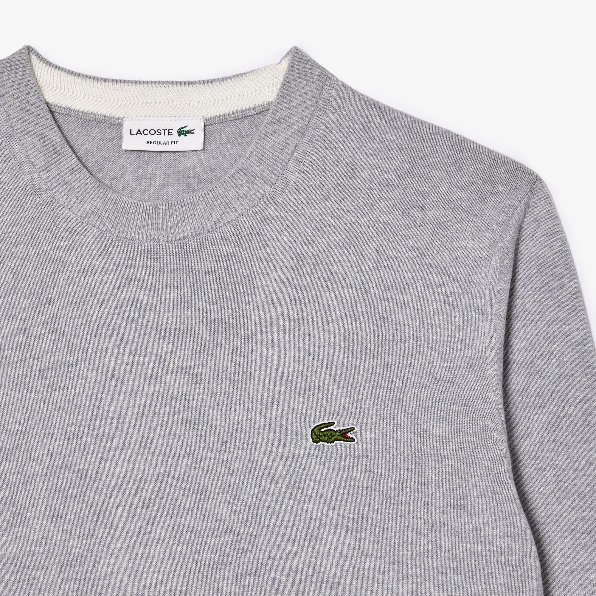 Monochrome Crew Neck Cotton Sweater
