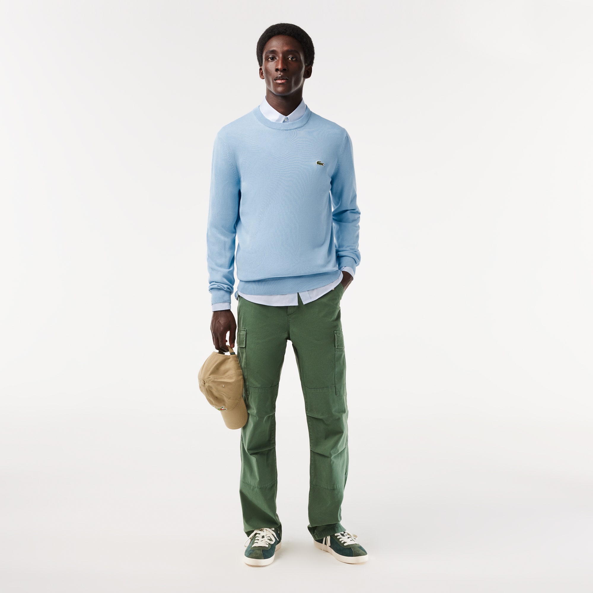Monochrome Crew Neck Cotton Sweater