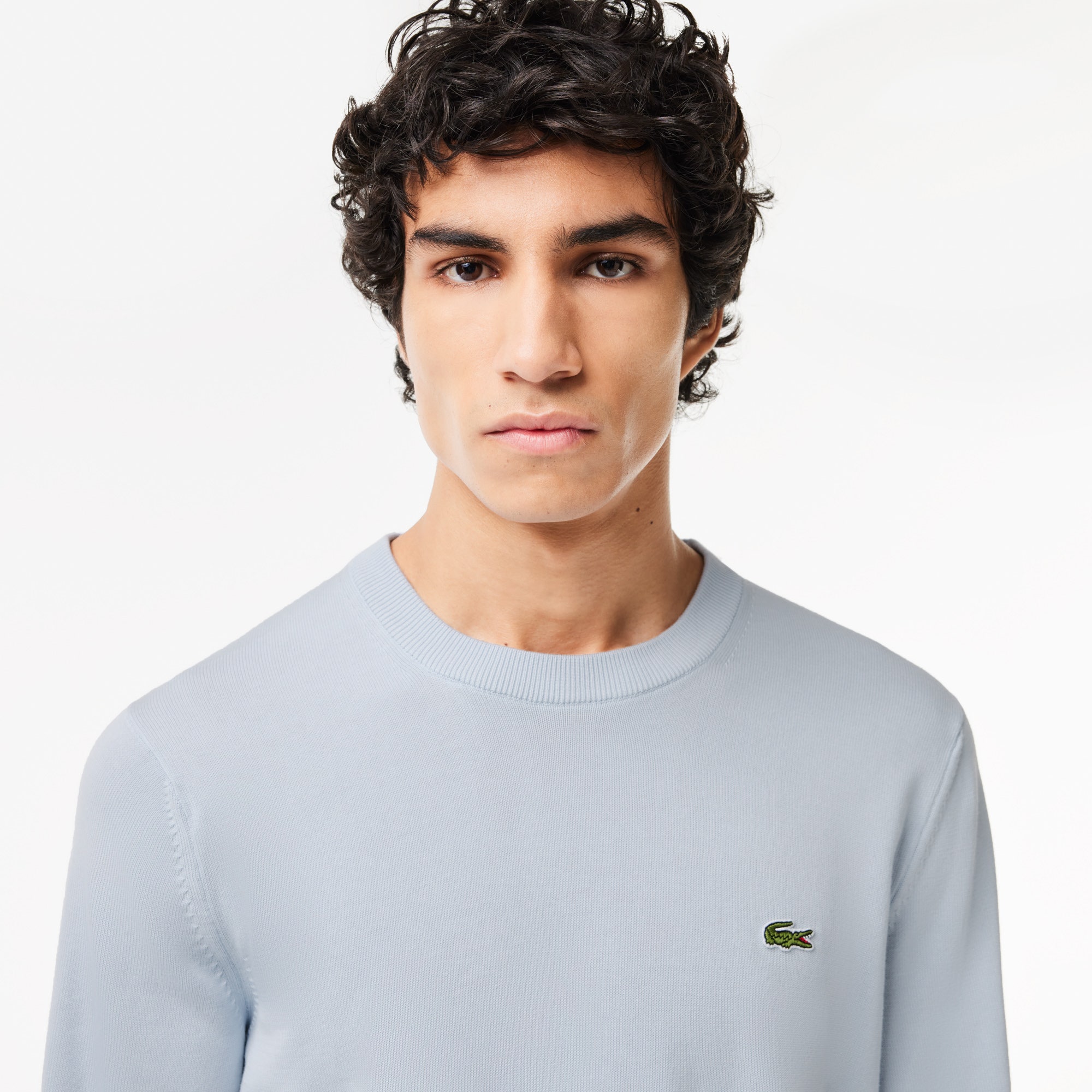 Monochrome Crew Neck Cotton Sweater