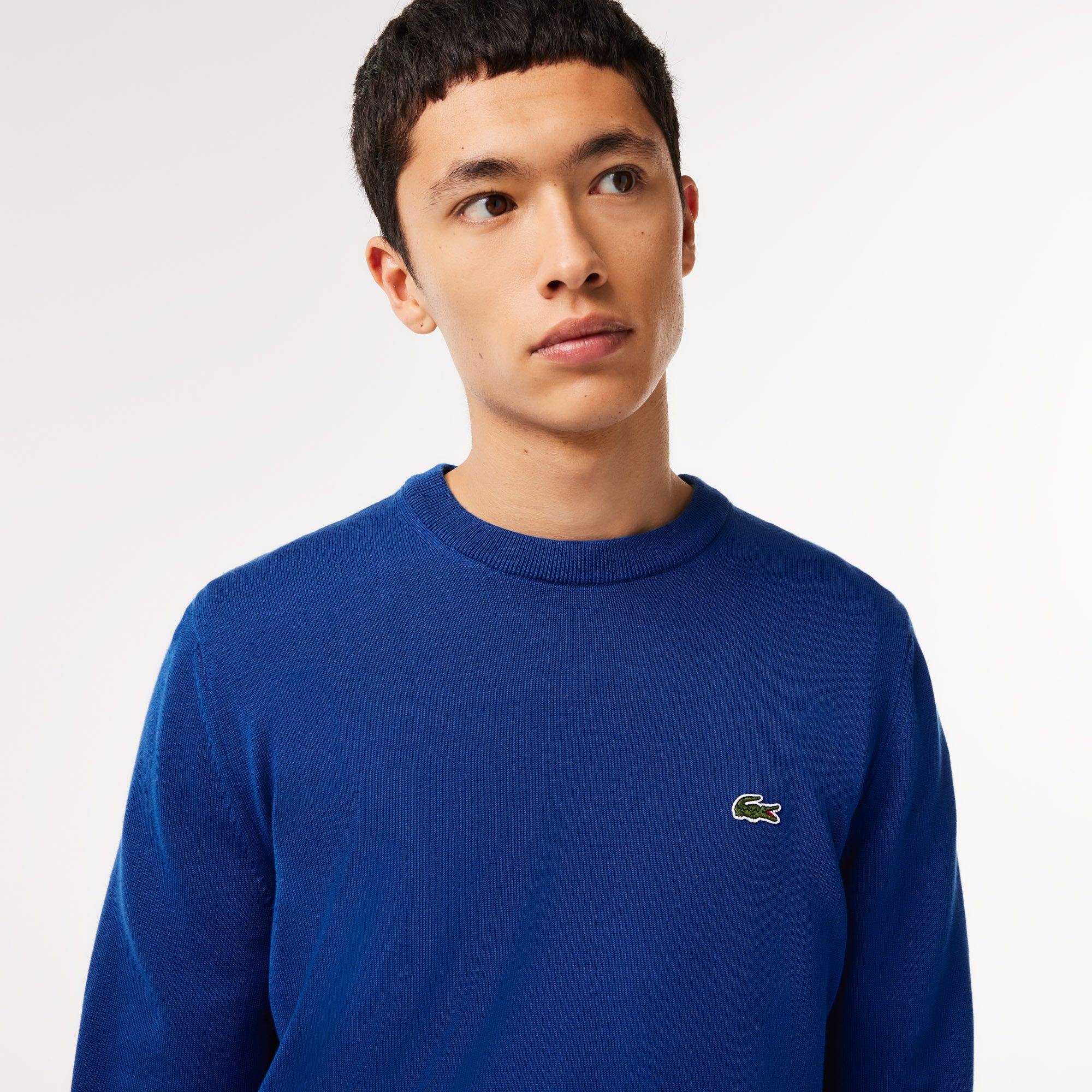 Monochrome Crew Neck Cotton Sweater