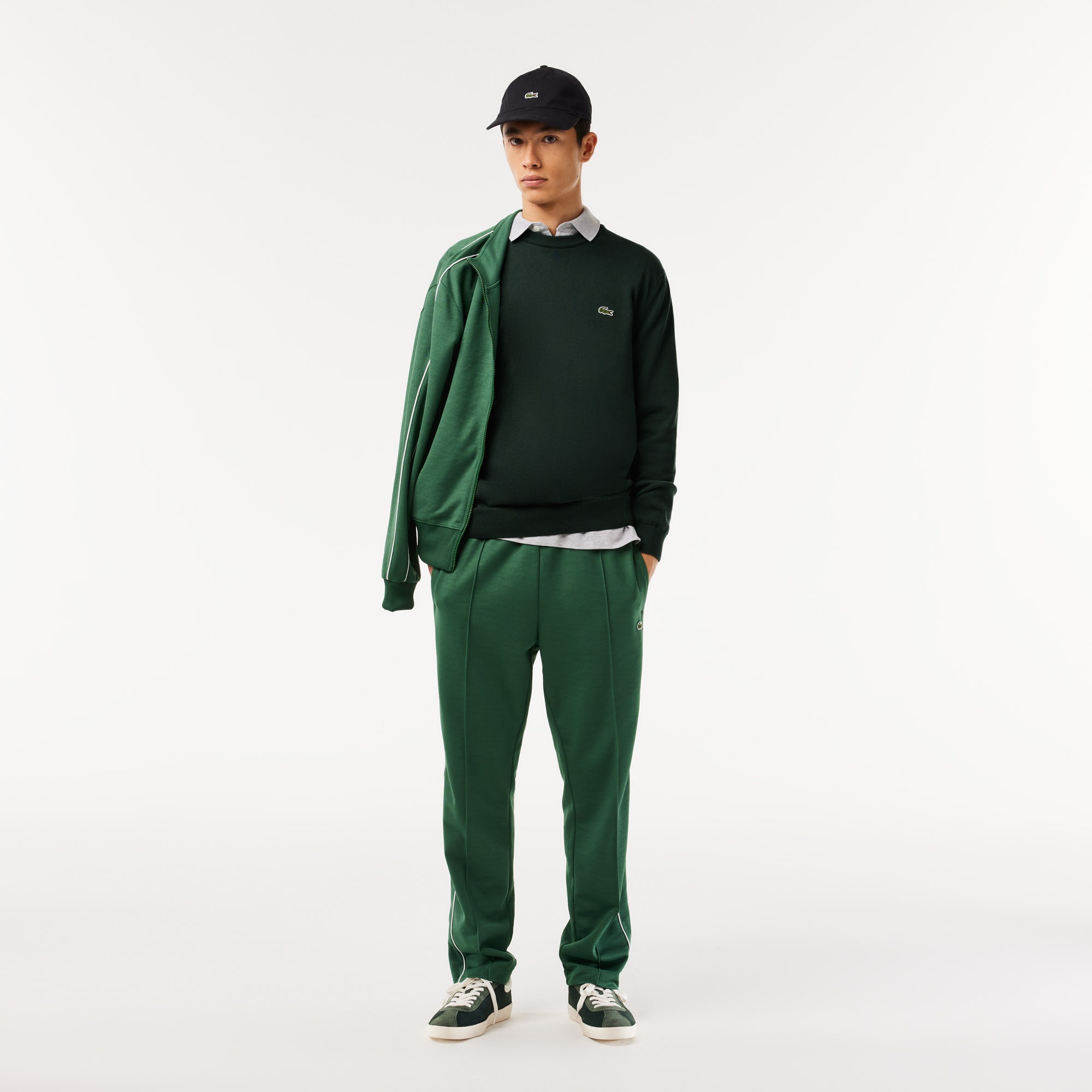 Monochrome Crew Neck Cotton Sweater
