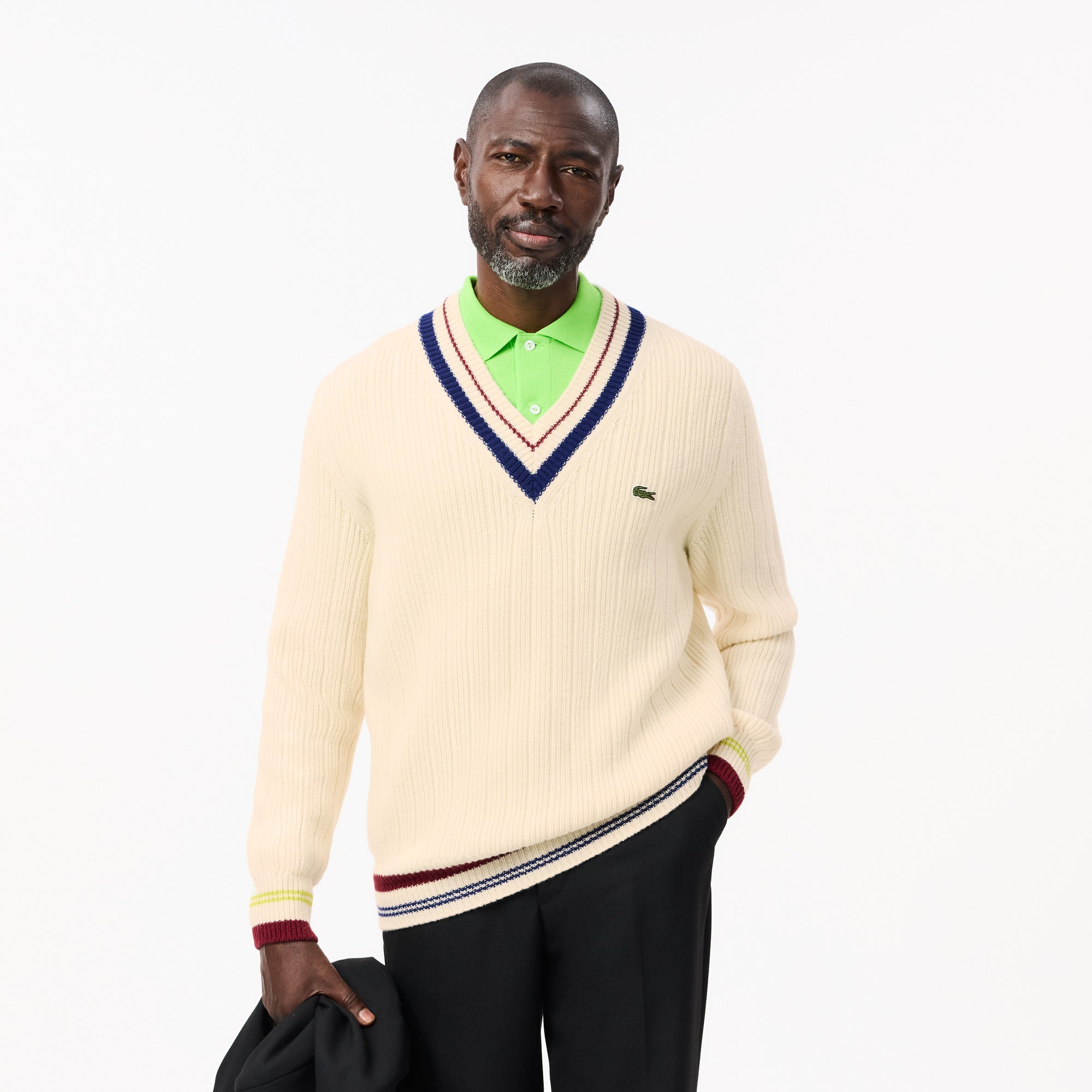 Tennis Style Thick Wool Sweater