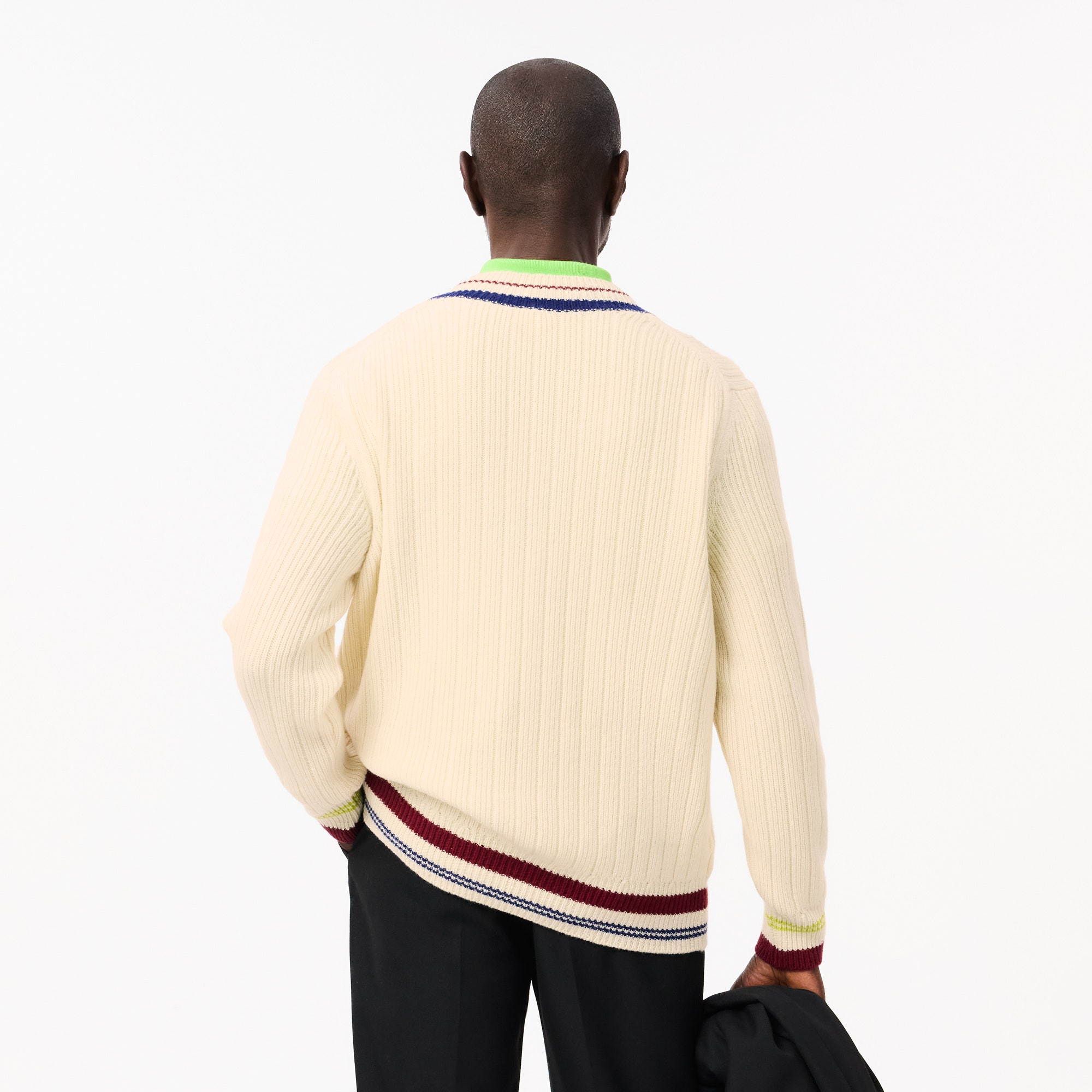 Tennis Style Thick Wool Sweater