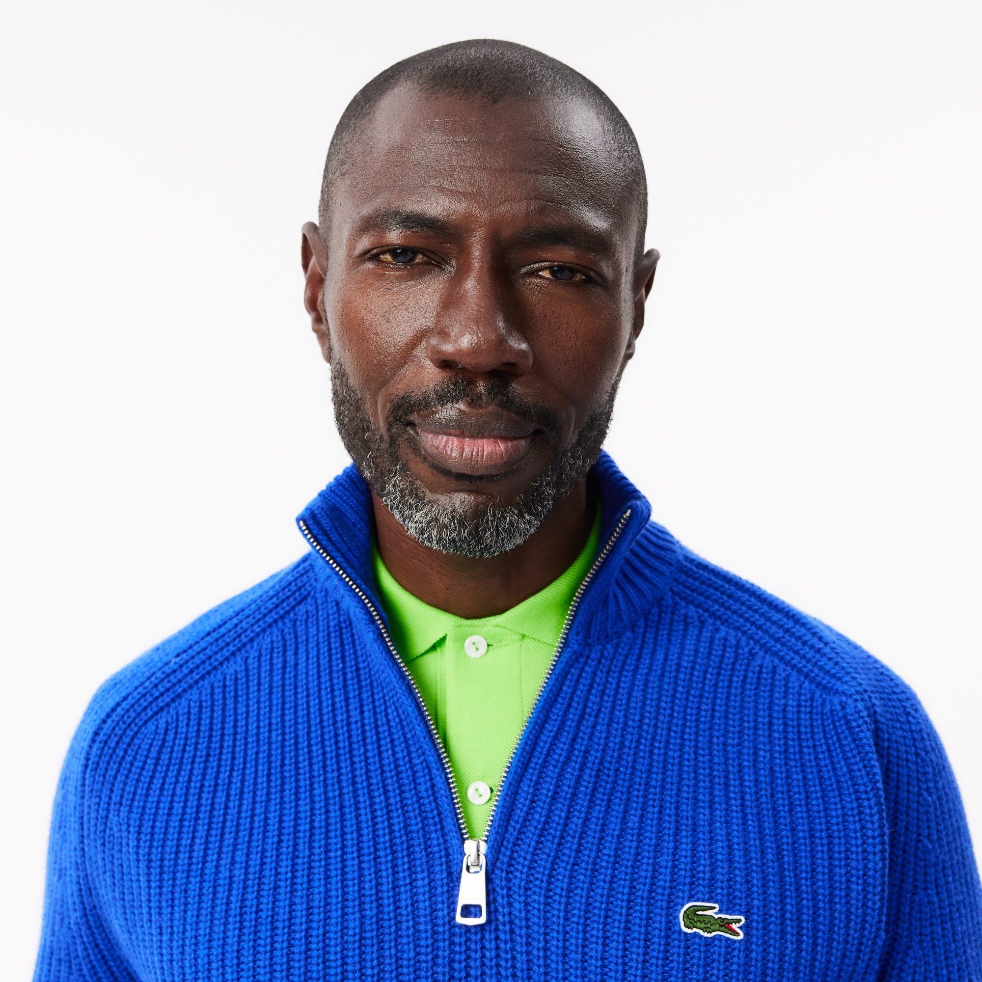 Thick Carded Wool Zip Neck Sweater
