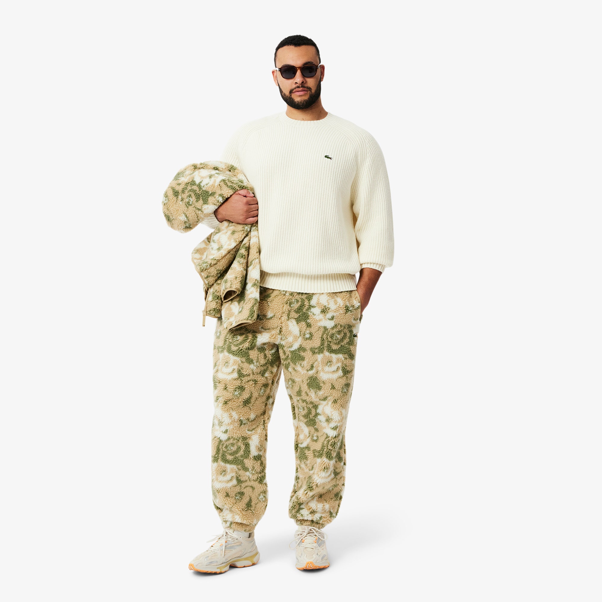 Thick Carded Wool Crew Neck Sweater