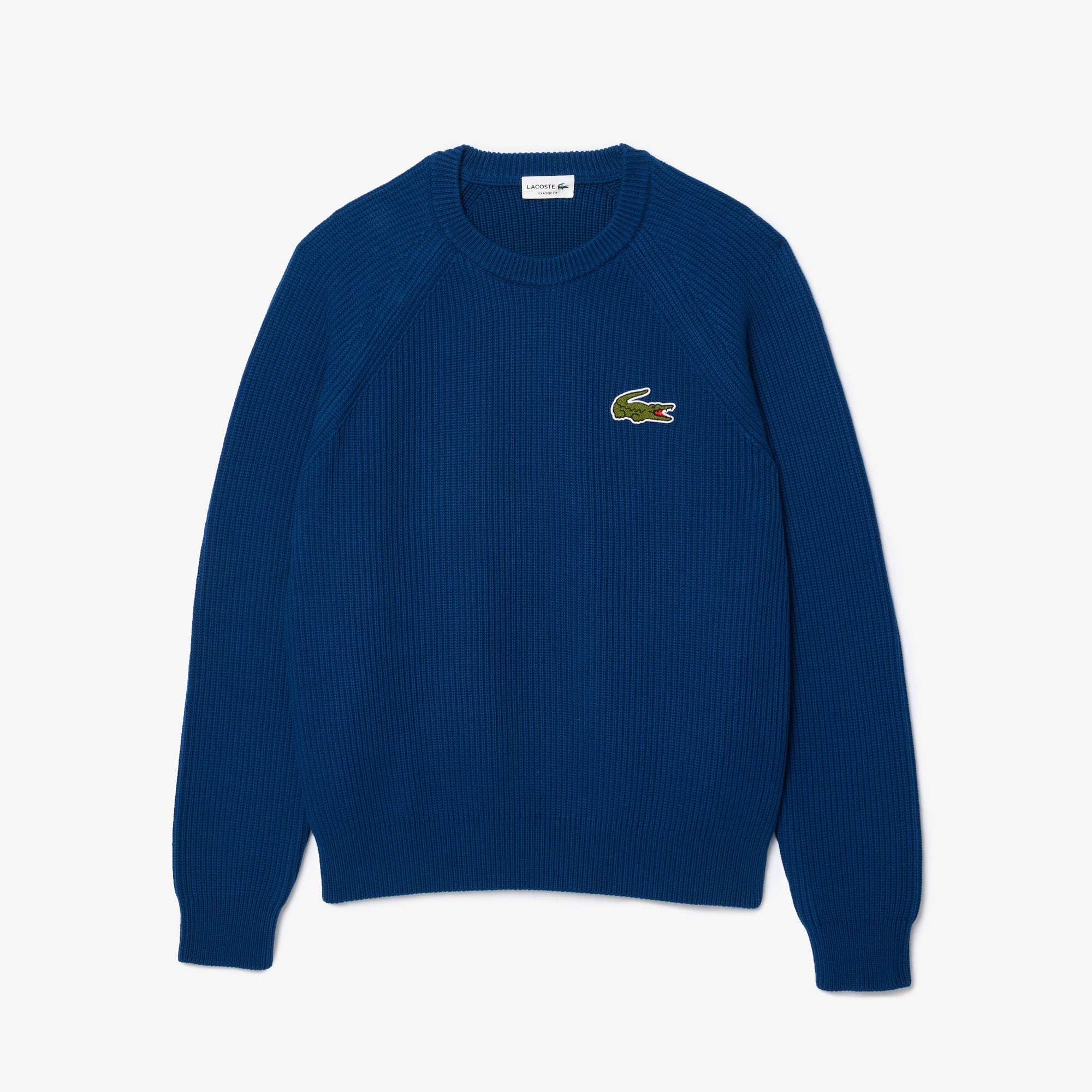 Pearl Rib Cotton Crew Neck Sweater