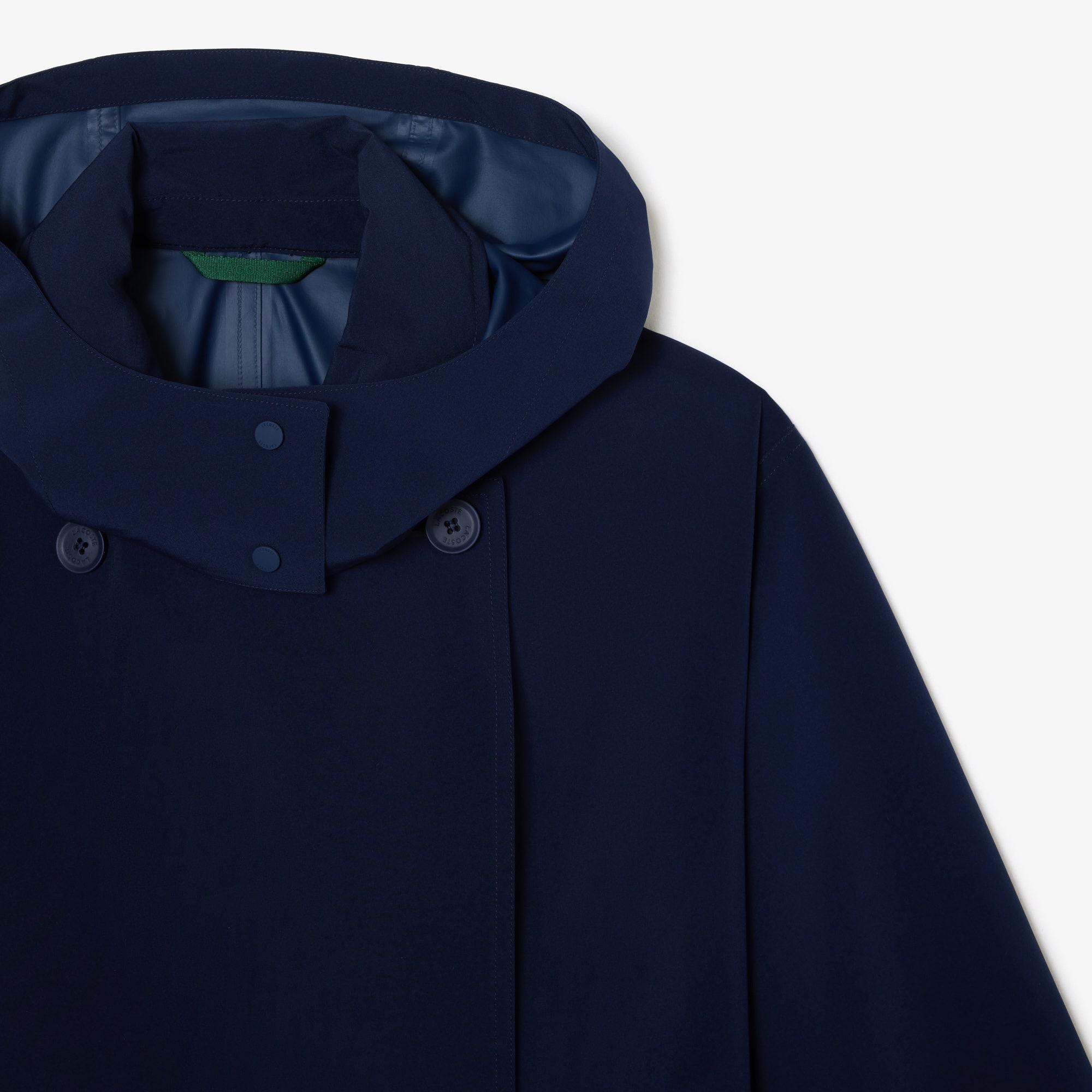 Women's Lacoste Two-Ply Pique Oversized Trench Coat