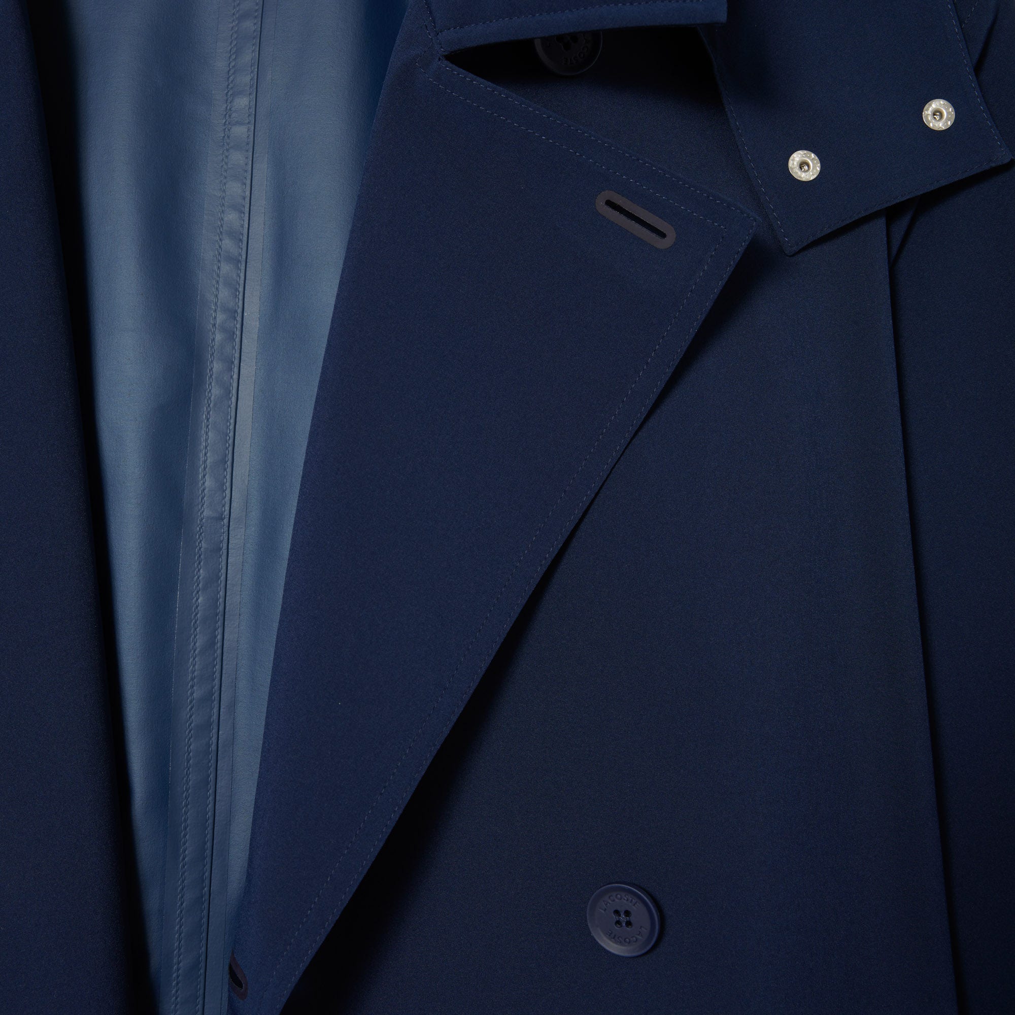Women's Lacoste Two-Ply Pique Oversized Trench Coat