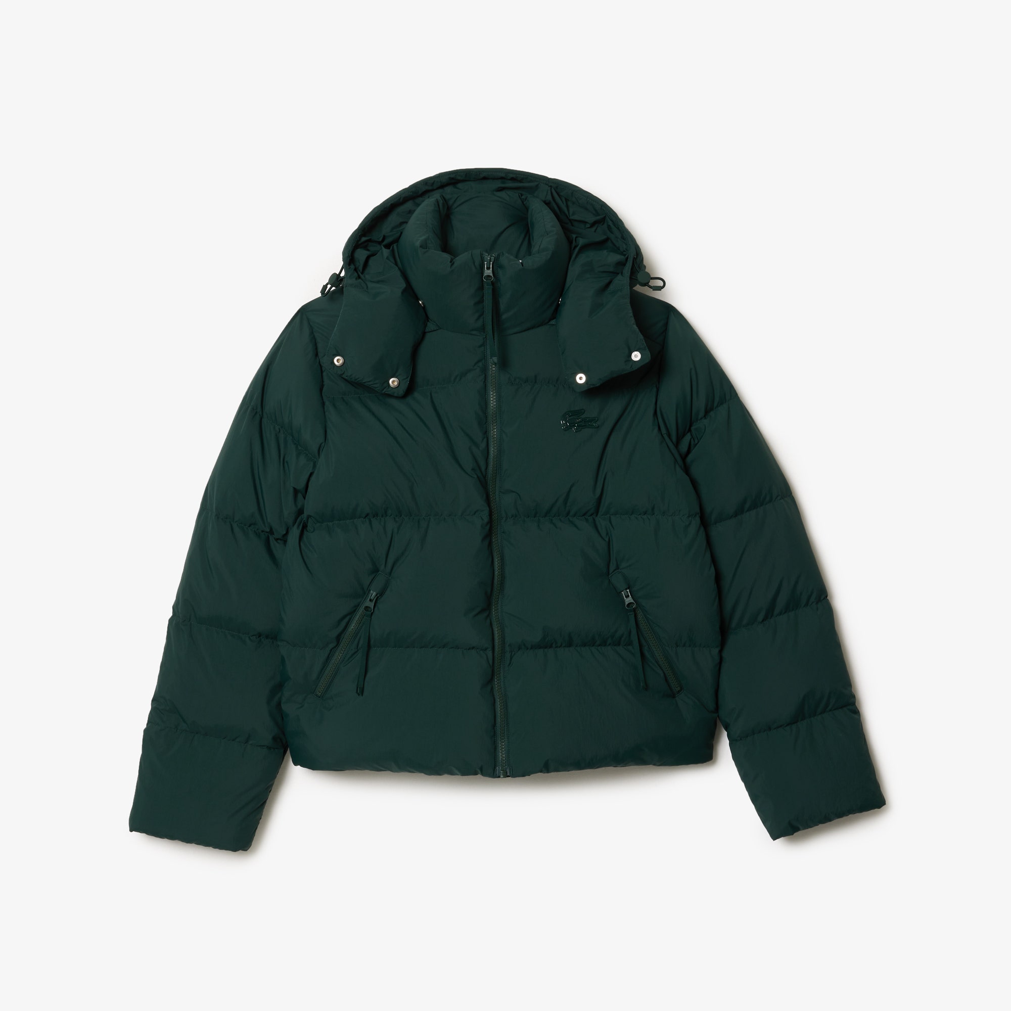Relaxed Fit Glossy Crocodile Down Jacket