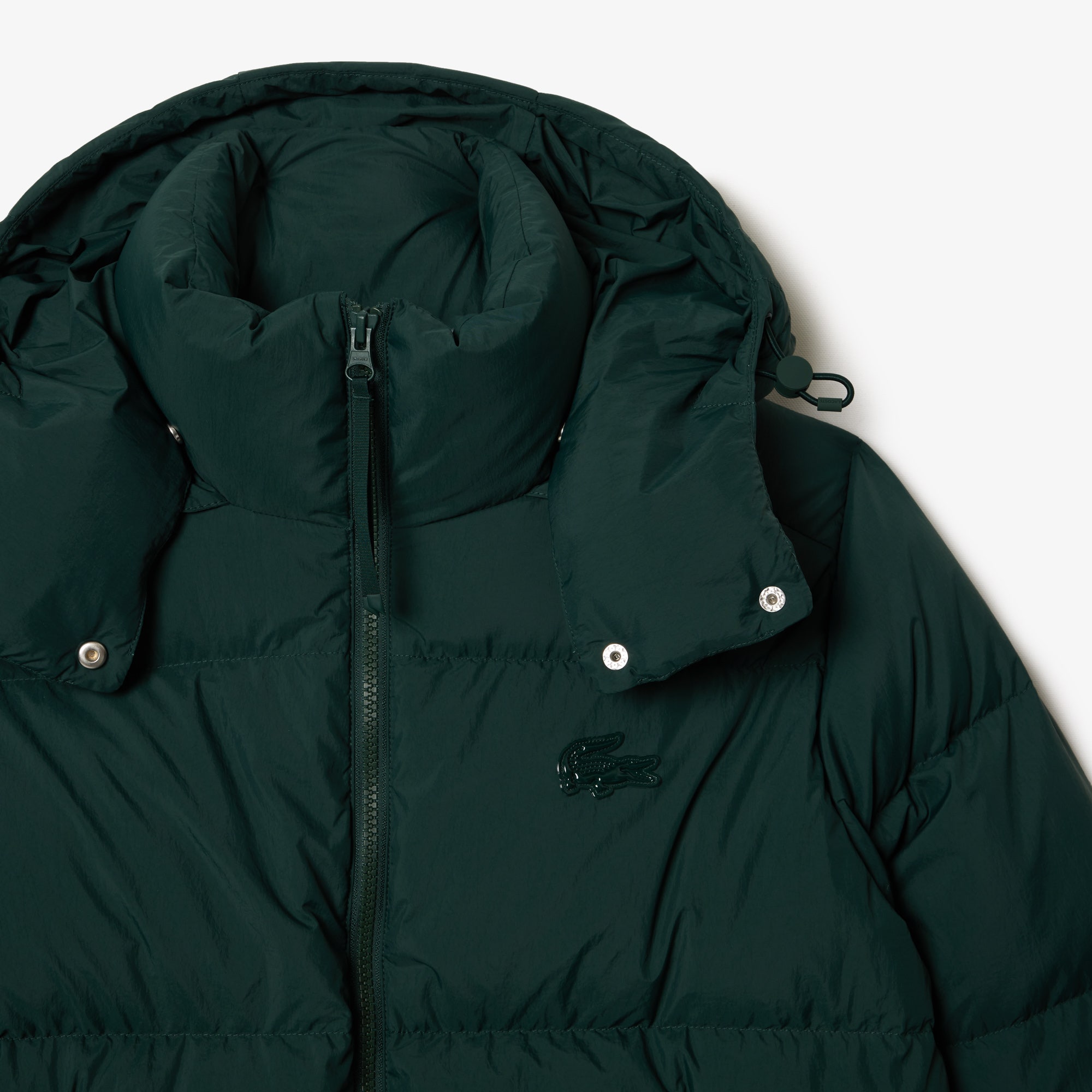 Relaxed Fit Glossy Crocodile Down Jacket