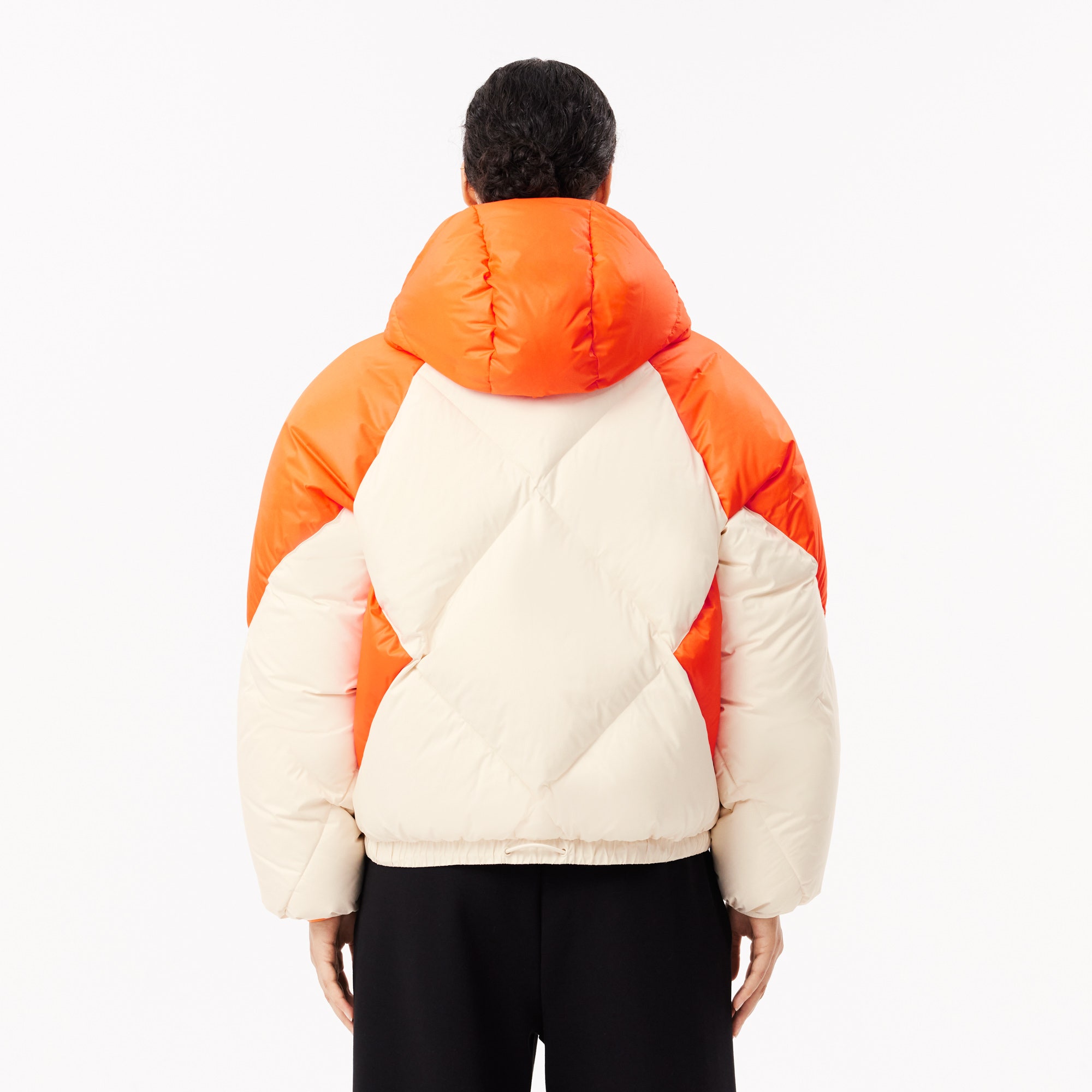 Colourblock Hooded Down Jacket