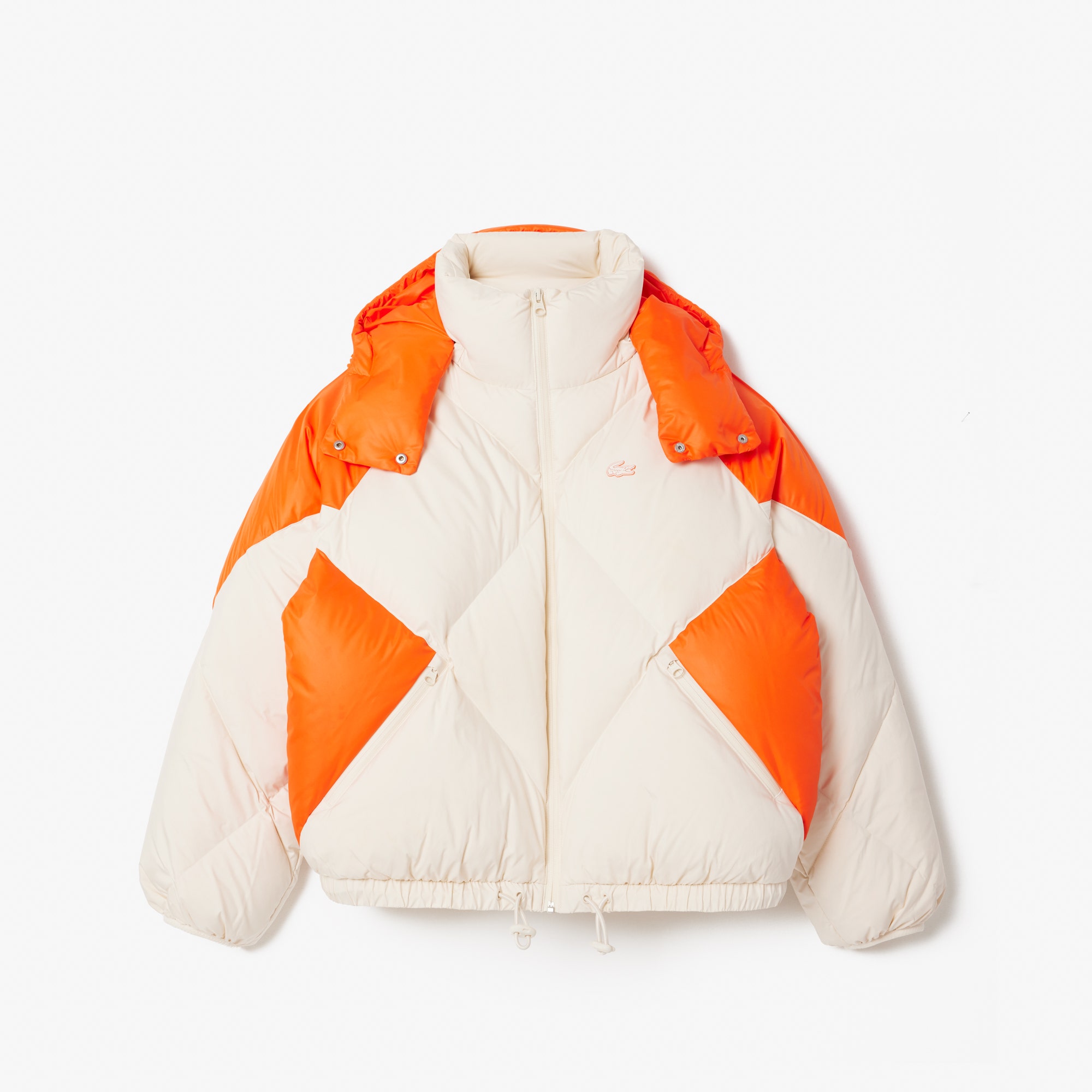 Colourblock Hooded Down Jacket