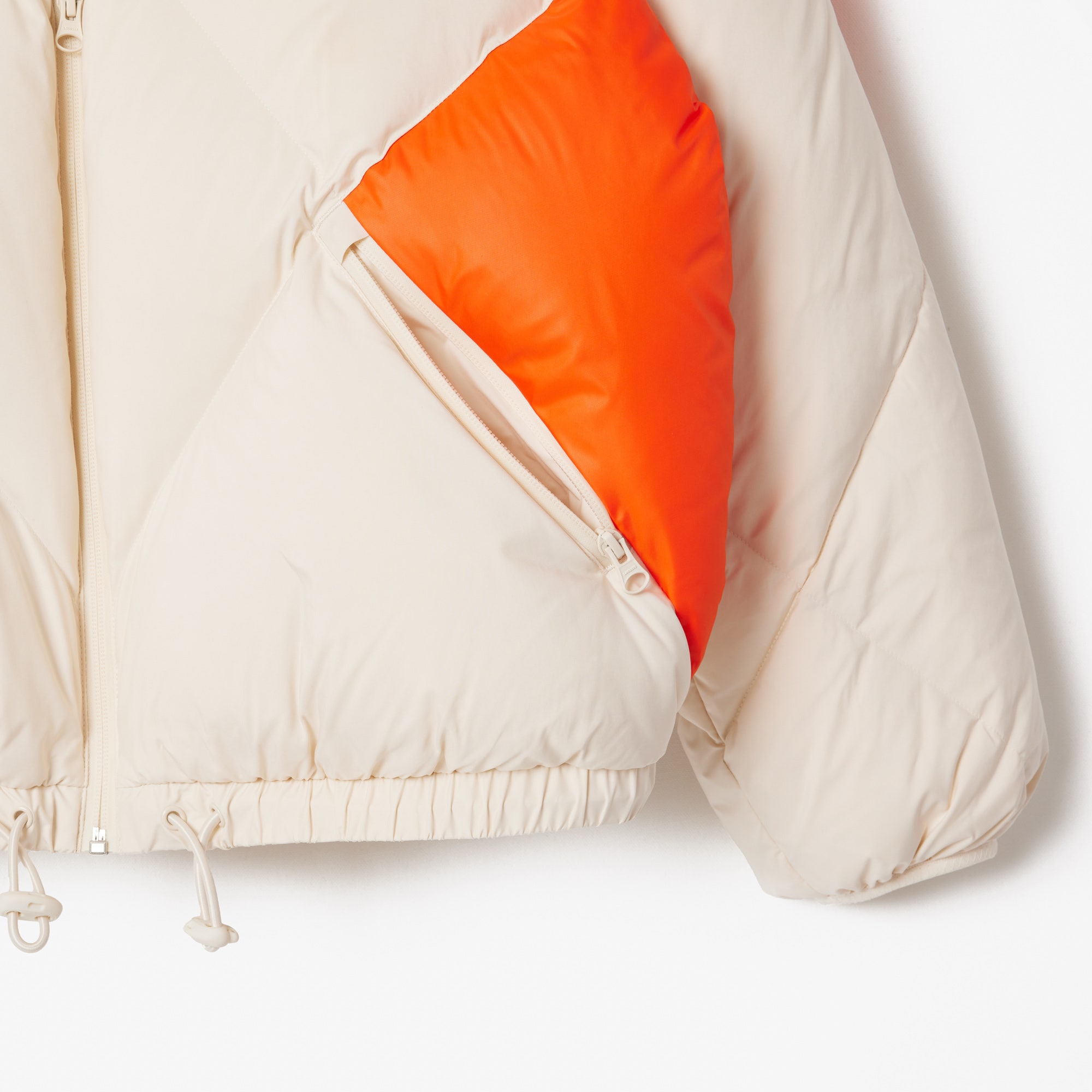 Colourblock Hooded Down Jacket