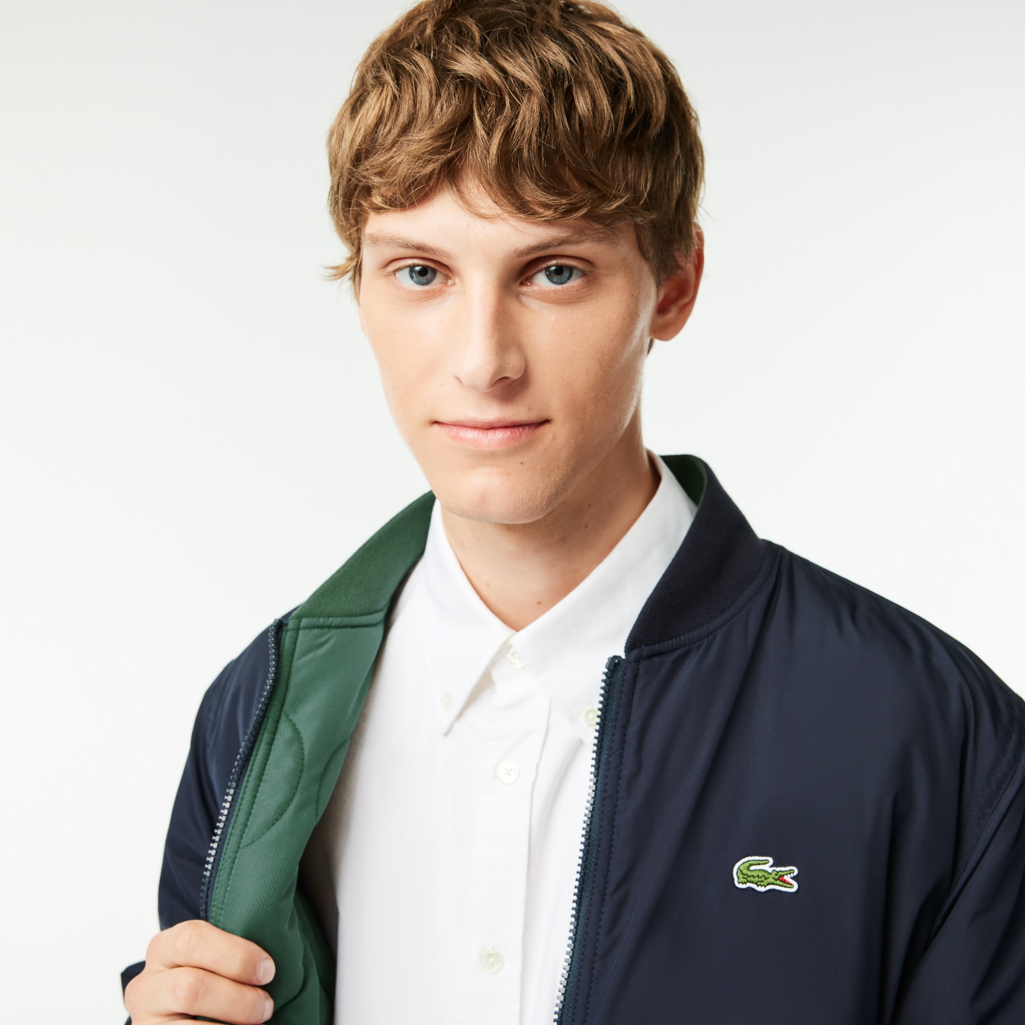 Men's Lacoste Reversible Quilted Taffeta Bomber Jacket