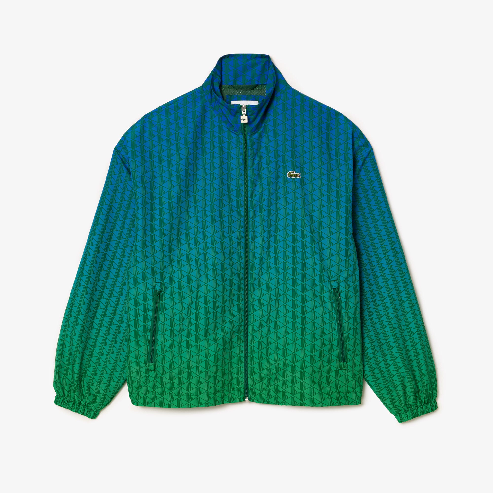 Monogram Print Ombre Effect Sportsuit Jacket