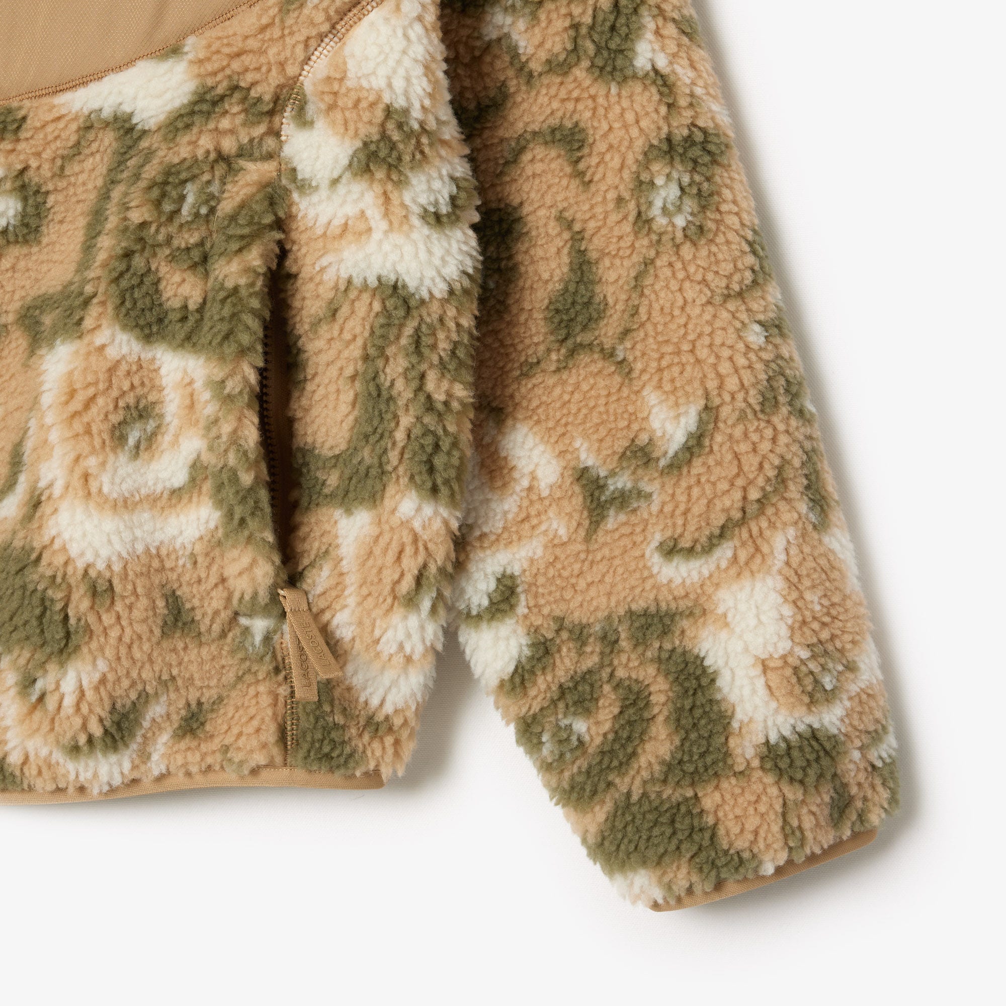 Zipped Floral Fleece Jacket
