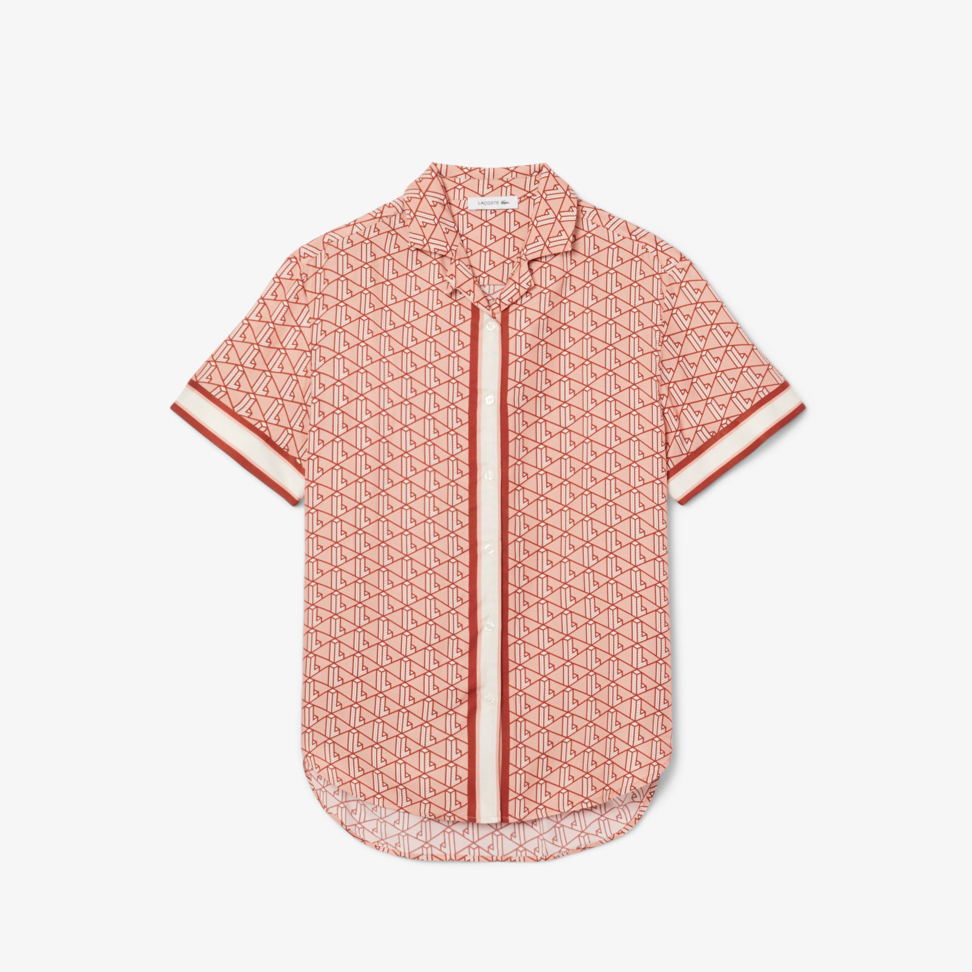 Oversized Monogram Print Shirt