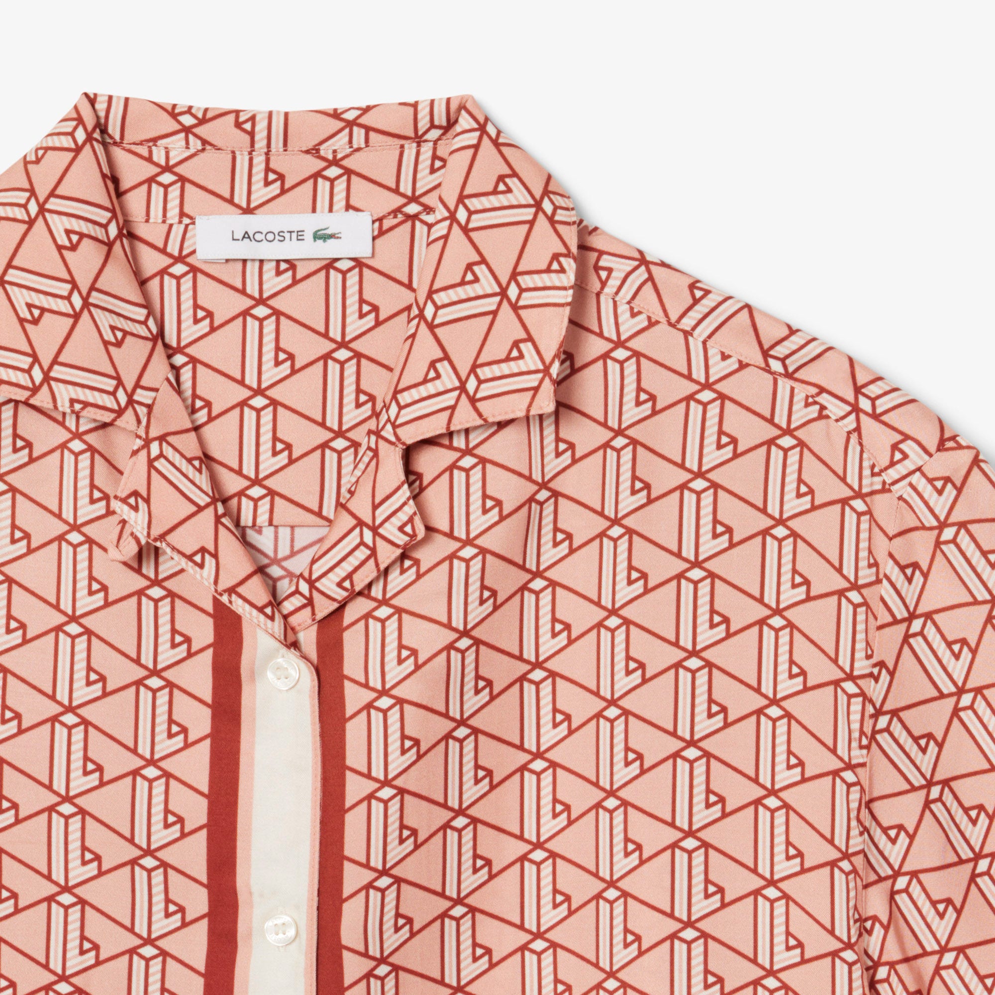 Oversized Monogram Print Shirt