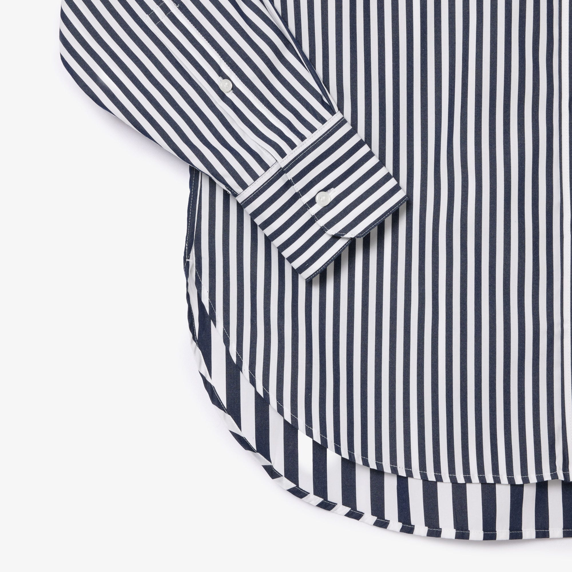 Lacoste x Bandier Striped Cotton Poplin Shirt