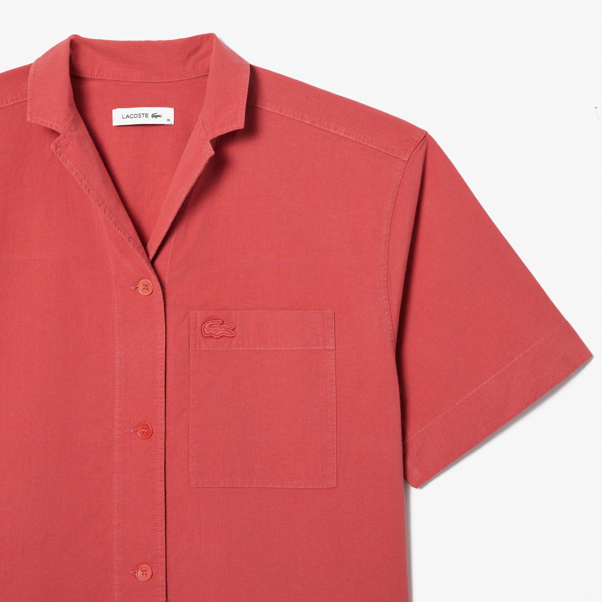 Cropped Oversized Cotton Shirt