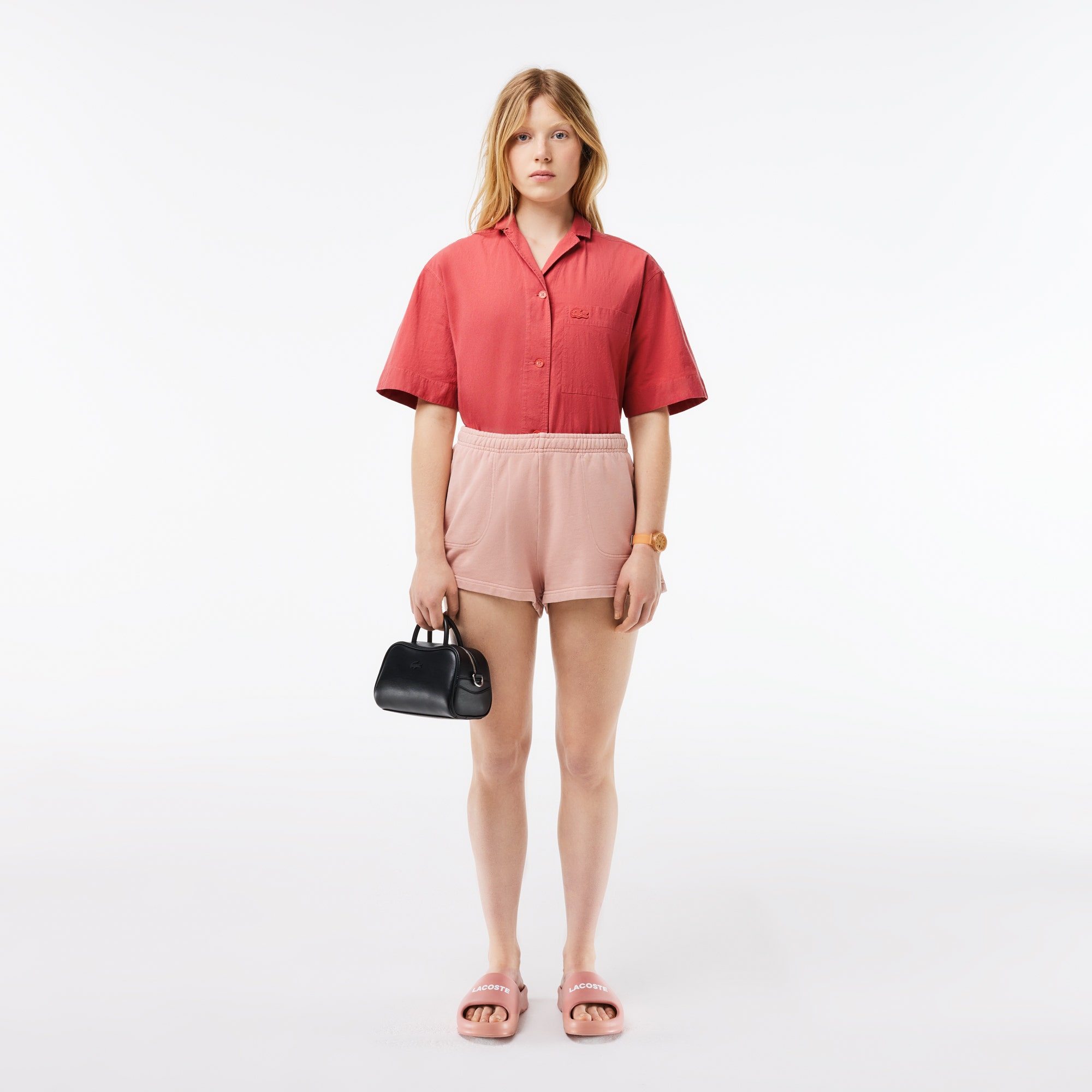 Cropped Oversized Cotton Shirt